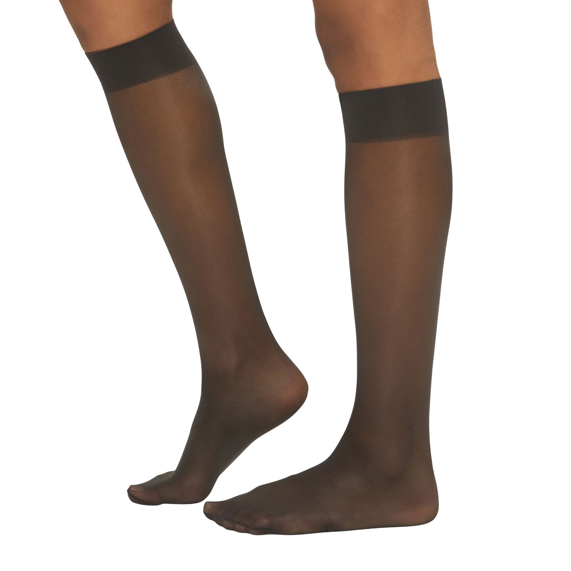 Wolford Satin Touch Knee-High Nearly Black 170344 zwart