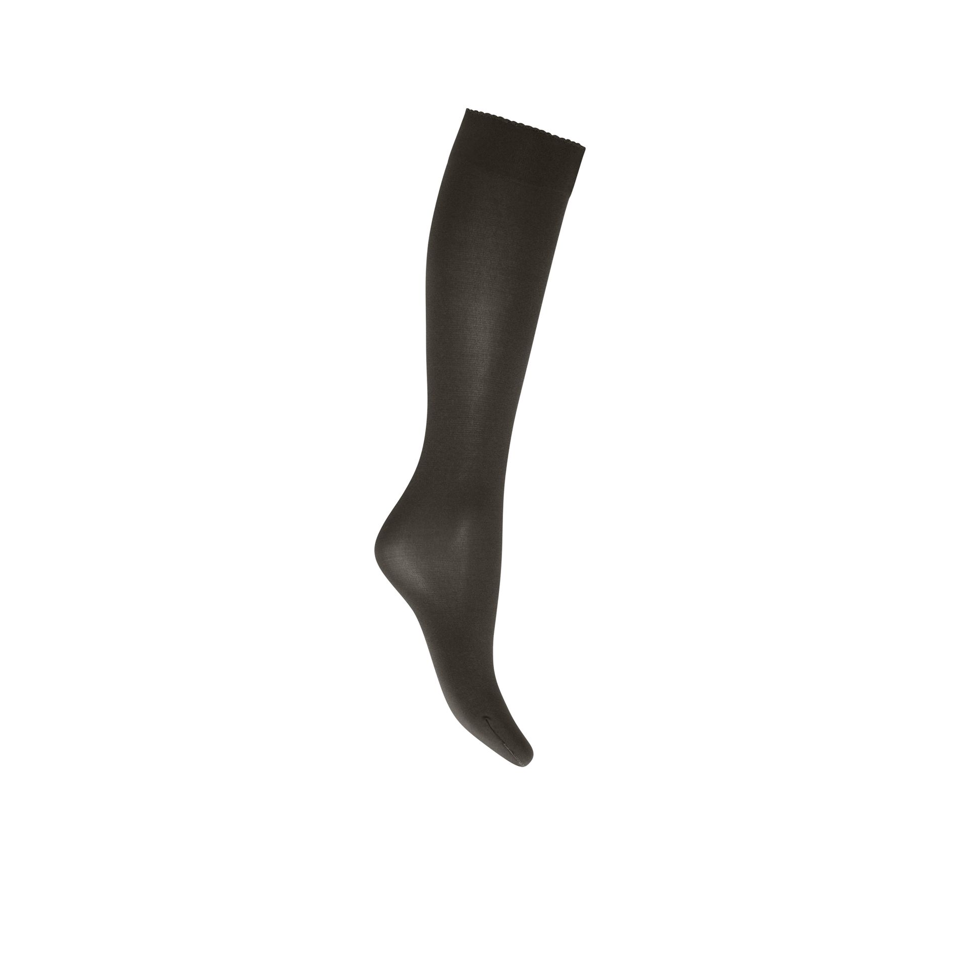 Wolford Velvet de Luxe 50 Knee-Highs Nearly Black 170358 zwart