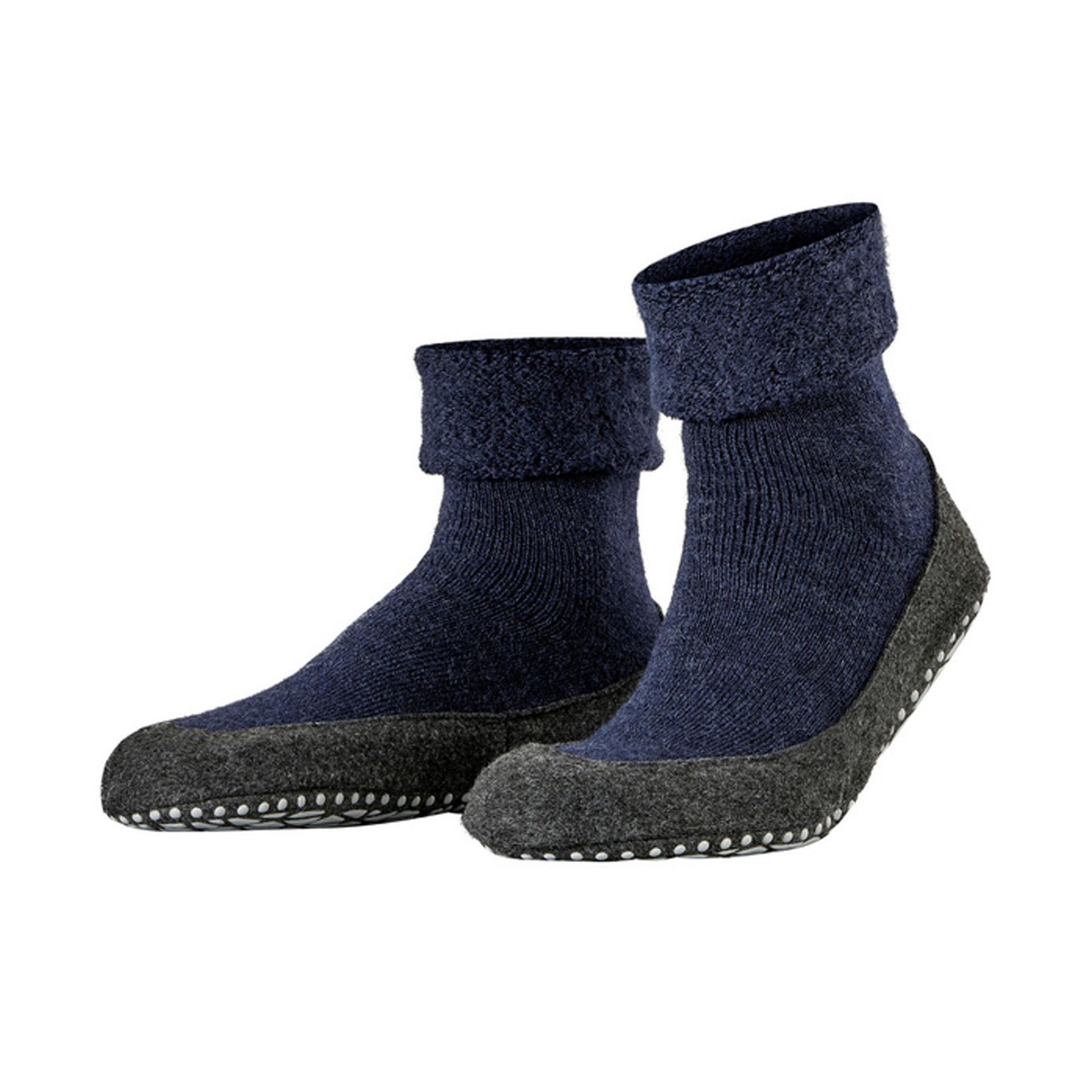 Falke Cosyshoe Dark Blue 170415 grijs