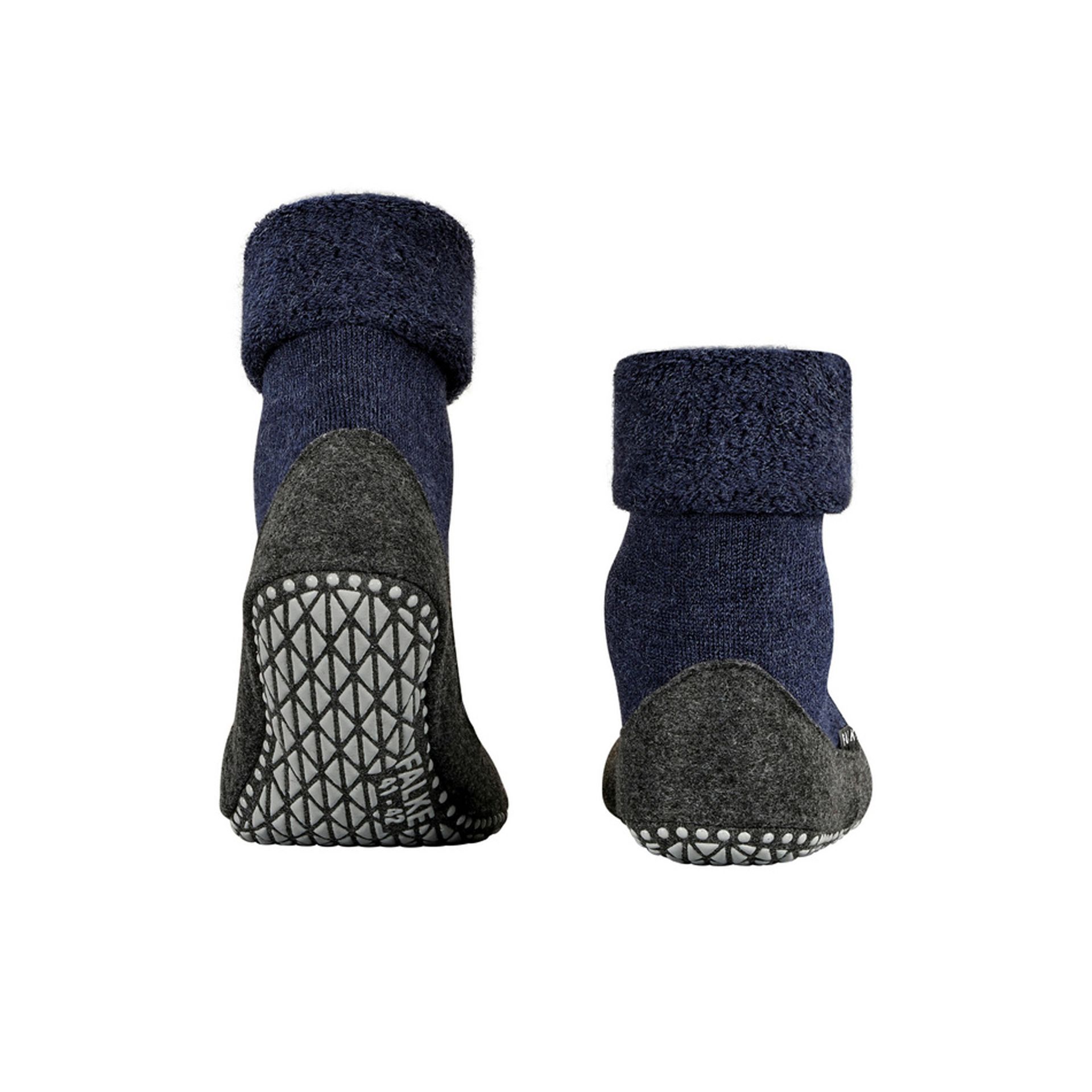 Falke Cosyshoe Dark Blue 170415 grijs