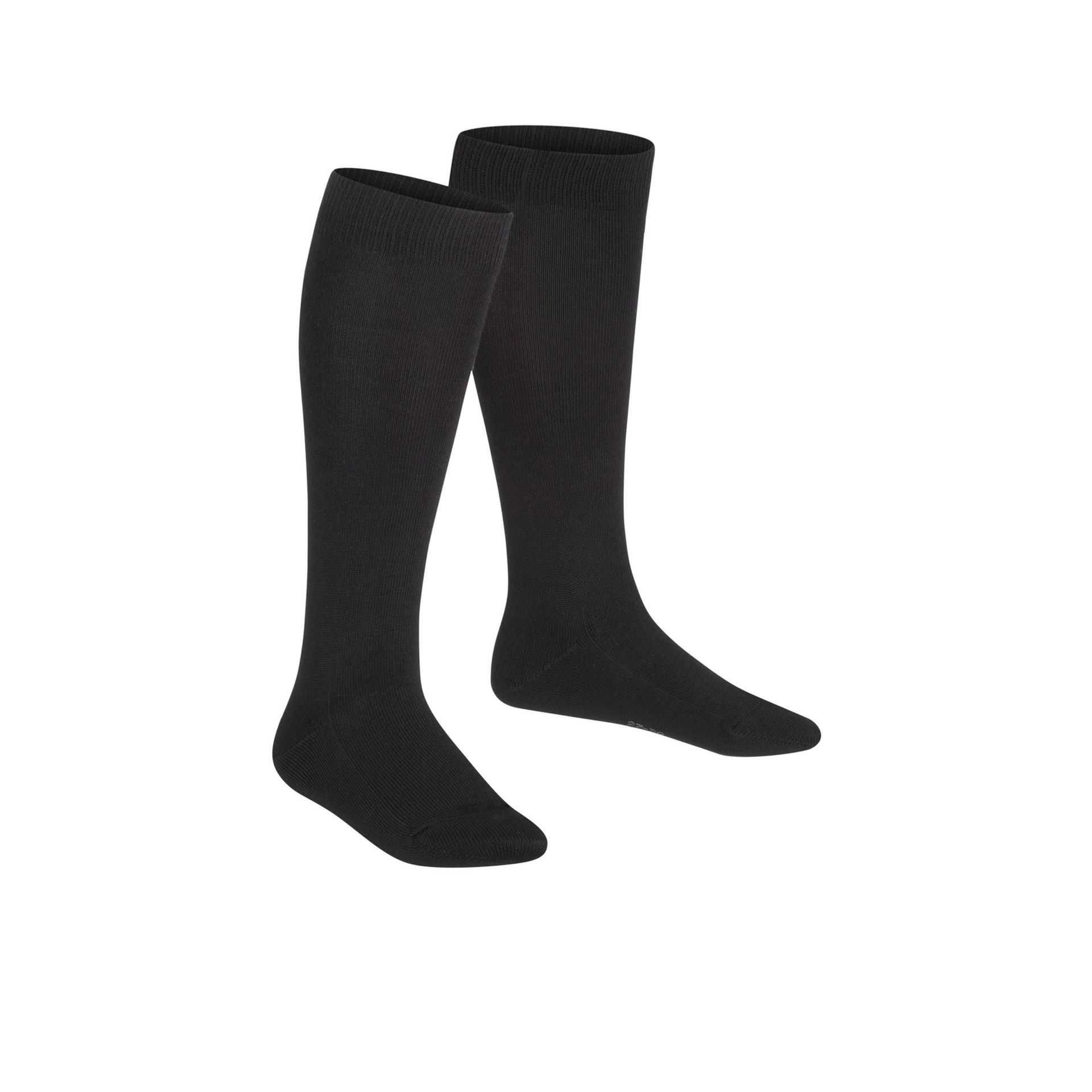 Falke Family Kniekous Black 172417 zwart
