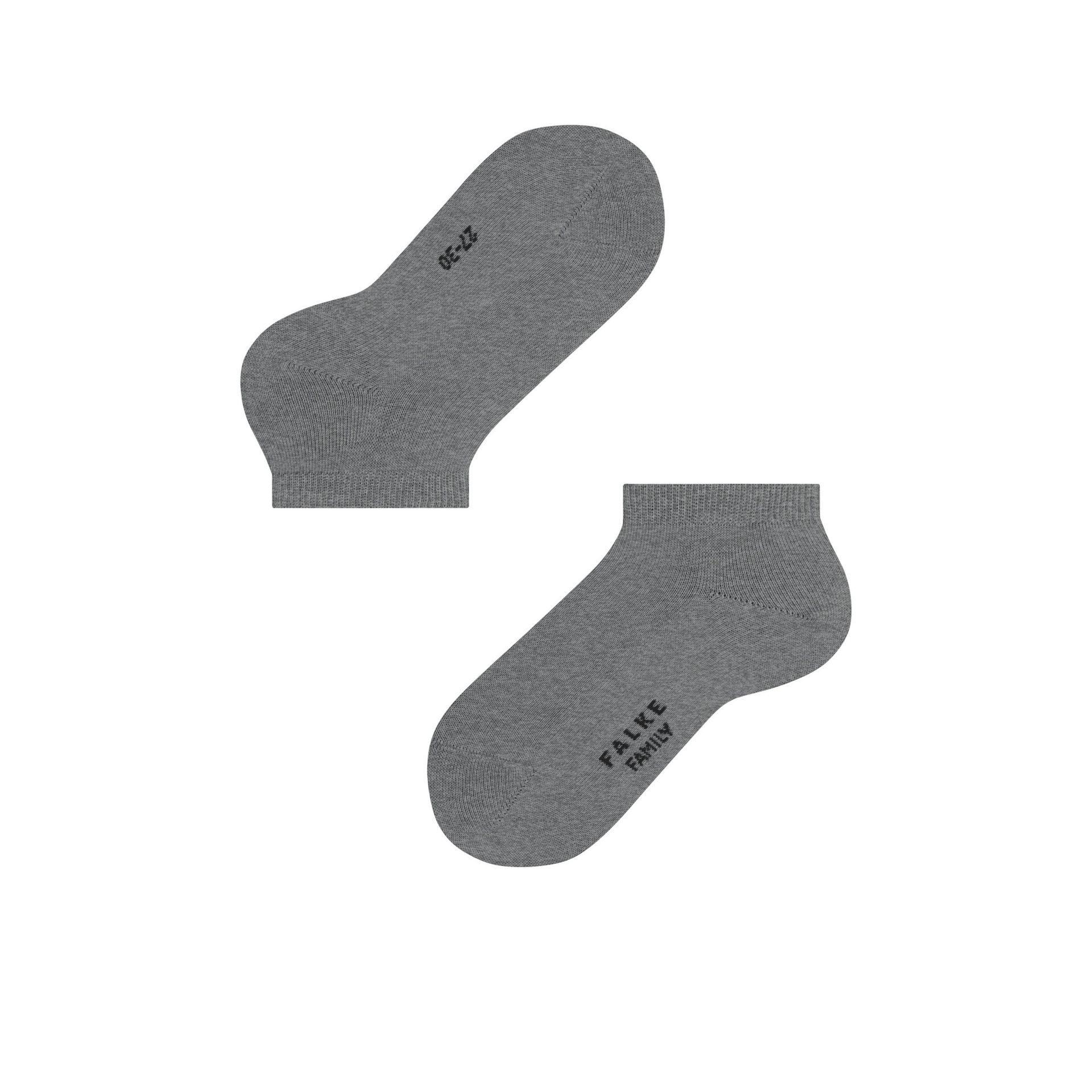 Falke Family Socca Light Greymel. 173784 grijs