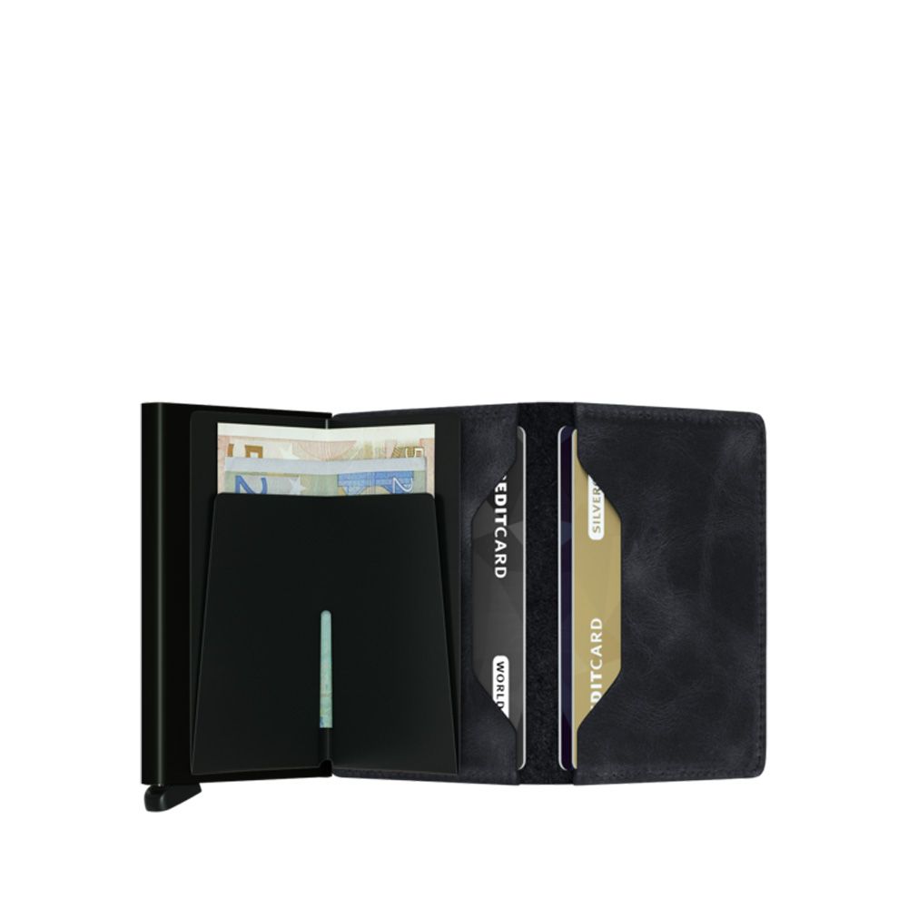 Secrid Slimwallet Vintage Black 180533 zwart