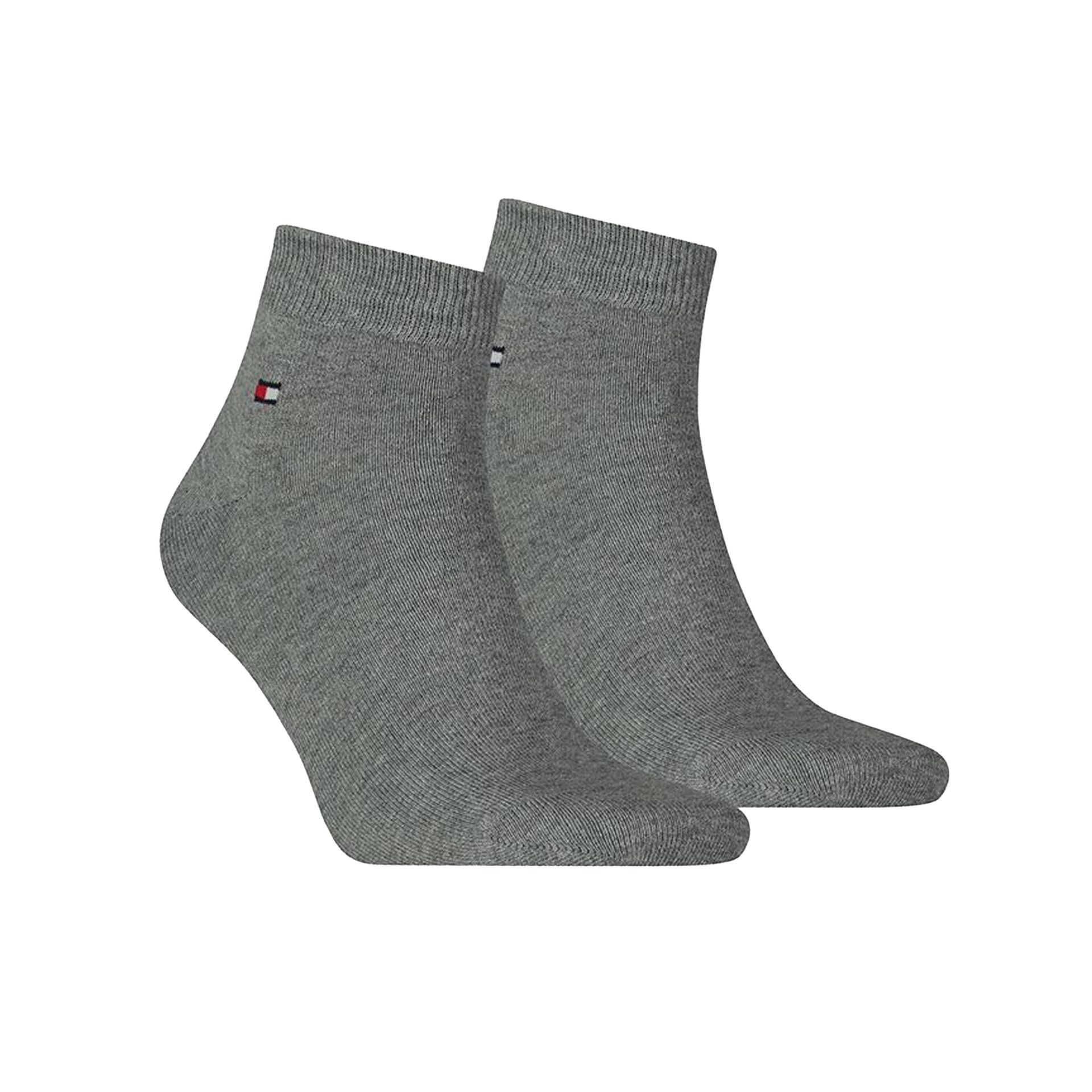 Tommy Hilfiger Quarter 2-pack Middle Grey Melange 193903 grijs