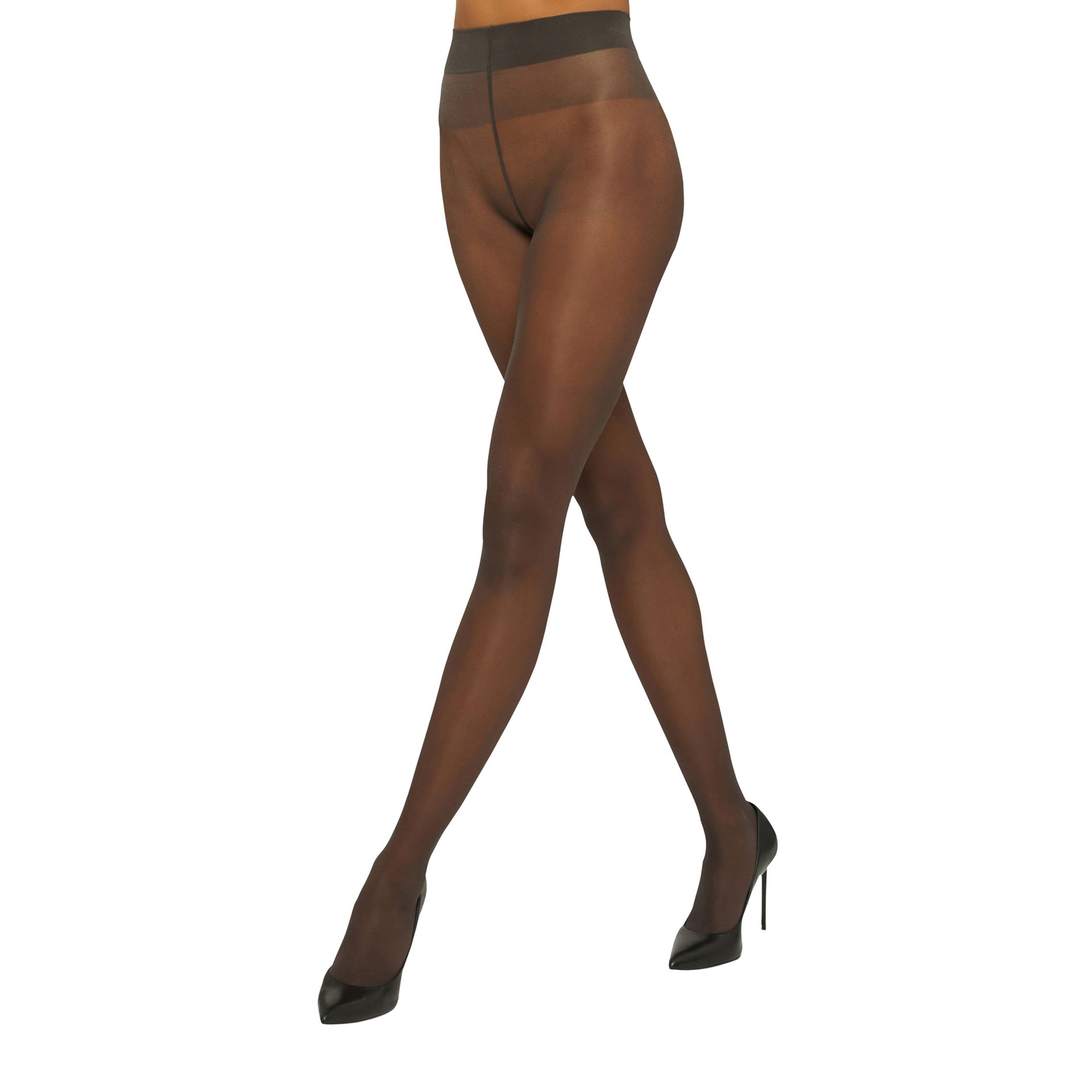 Wolford Satin Touch 20 Tights Nearly Black 207754 grijs