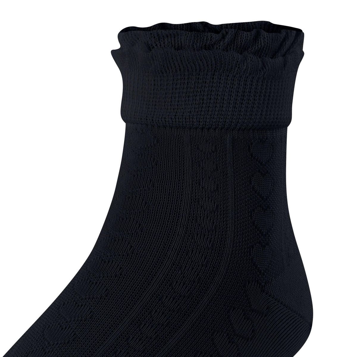 Falke Romantic Net Dark Navy 212995 blauw