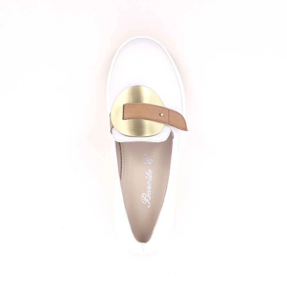 Benoîte C. Mocassin 223075 wit