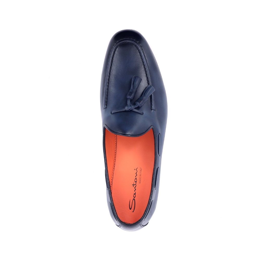 Santoni Mocassin 223609 blauw