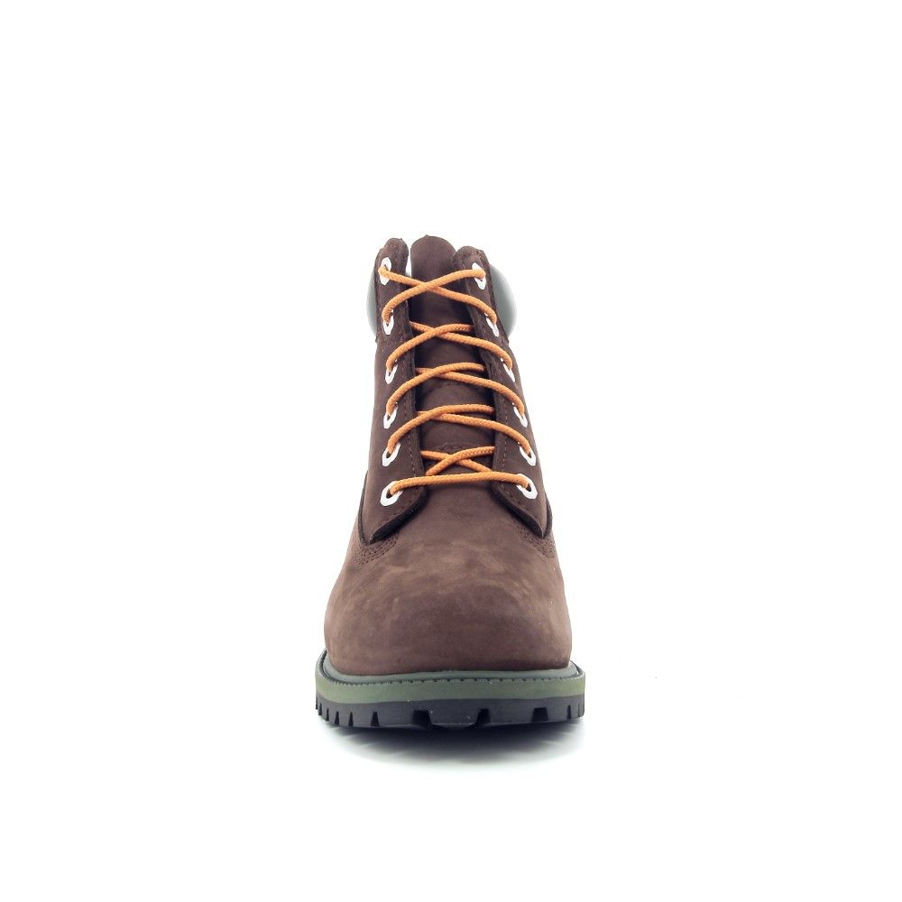 Timberland bruin vetnubuck oranje veters bij Van Loock