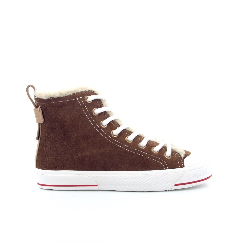 See By Chloé Sneaker High Top 226628 cognac