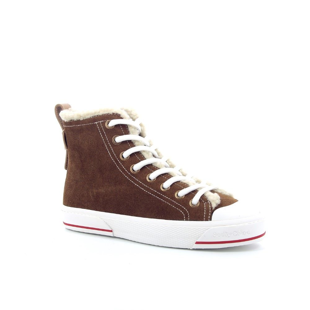 See By Chloé Sneaker High Top 226628 cognac