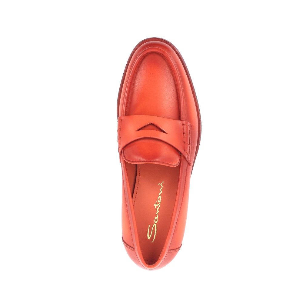 Santoni Mocassin 227751 oranje