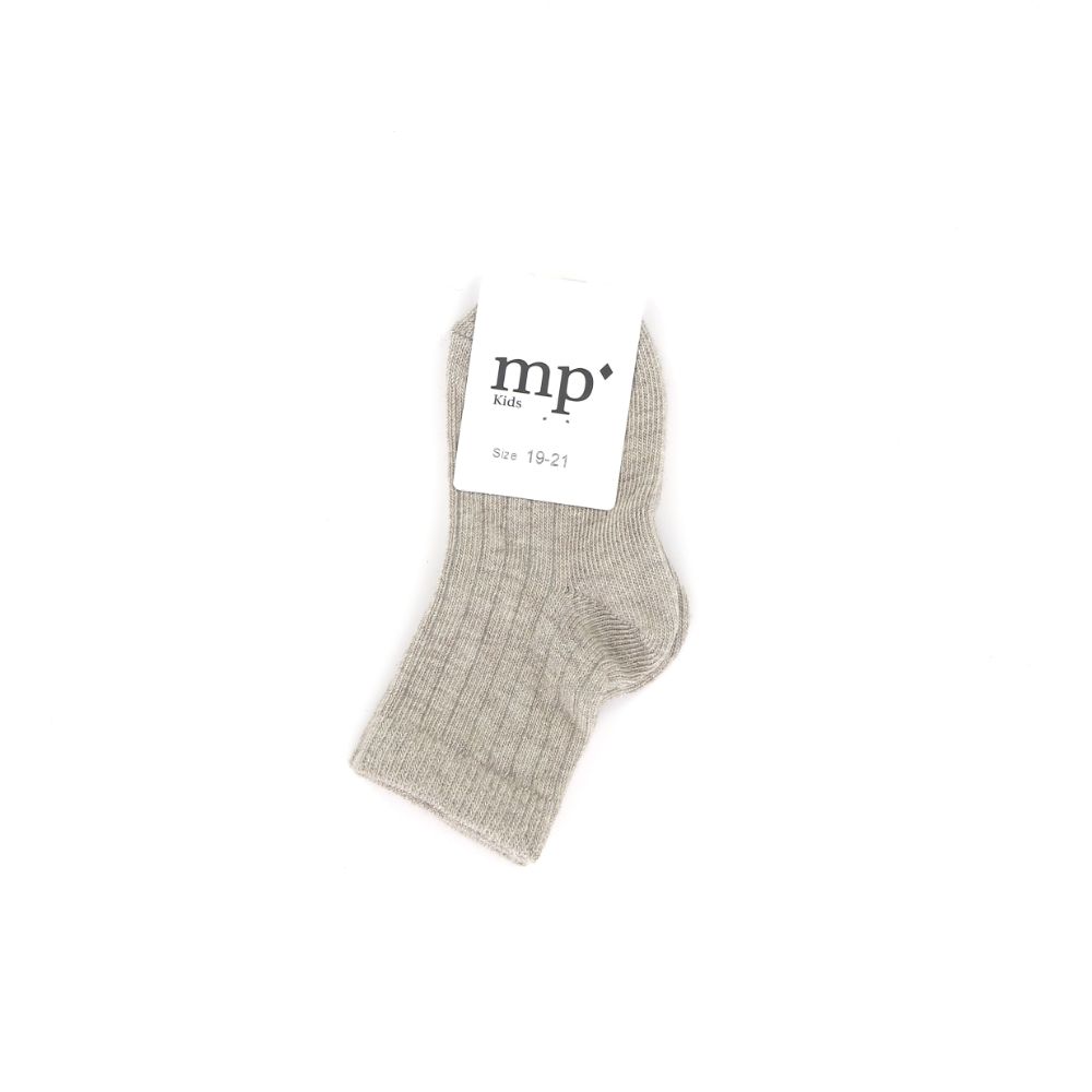 Mp Denmark Cotton Rib Socks 229982 taupe