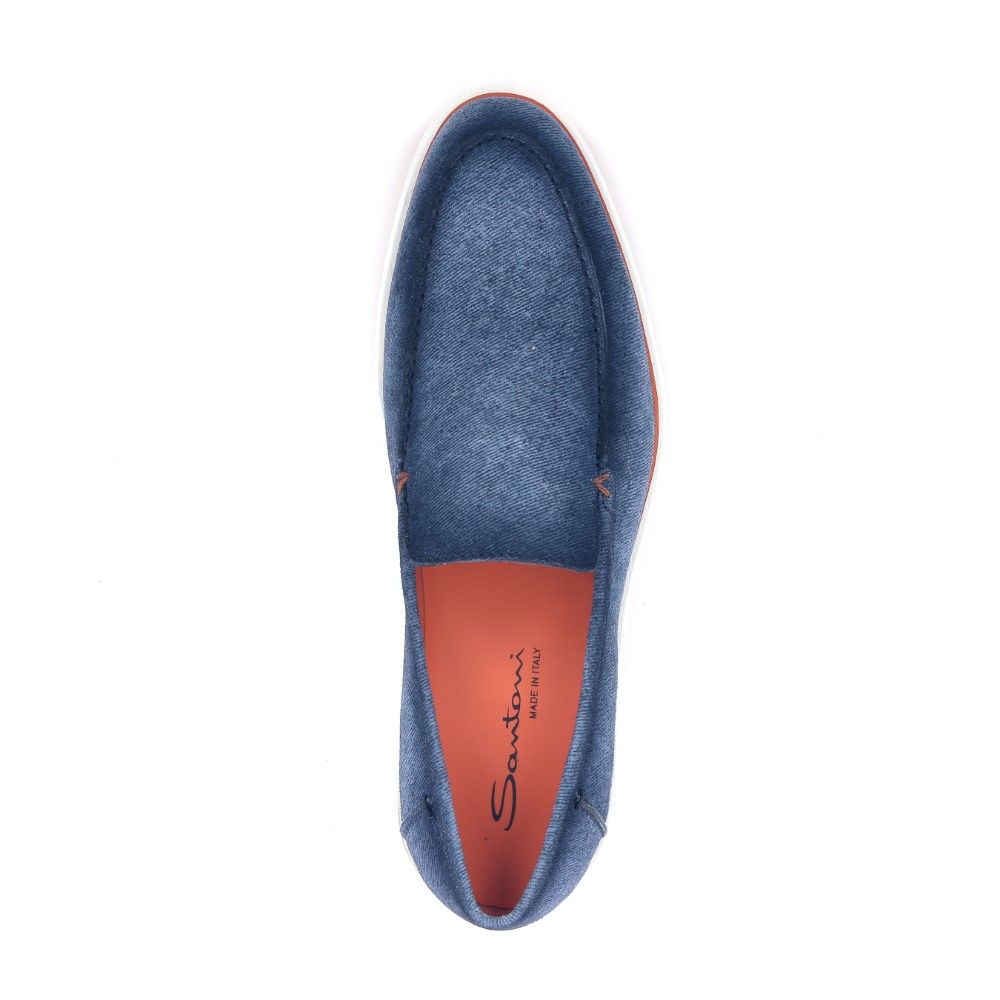 Santoni Mocassin 230515 blauw