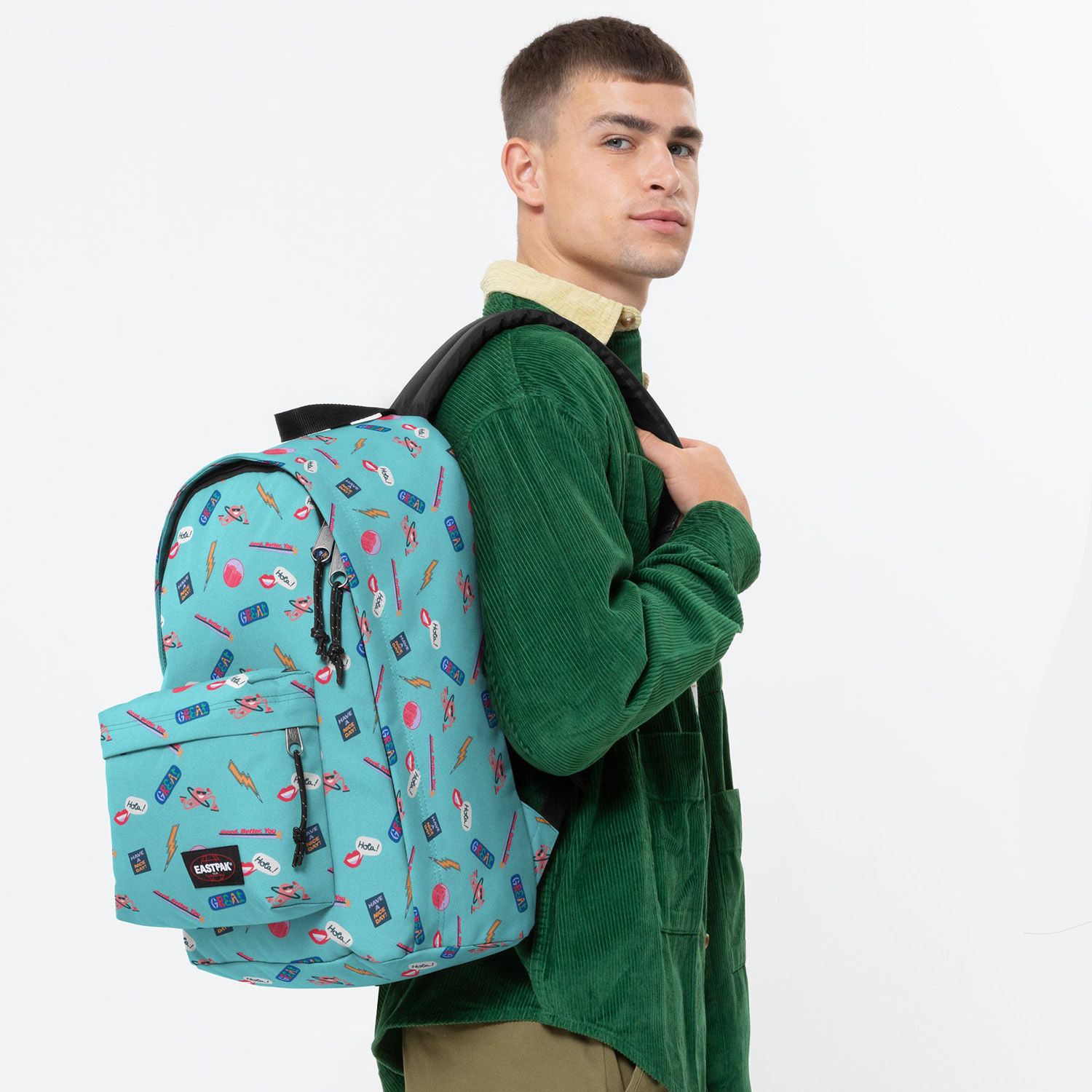 Eastpak Out Of Office Nostalgia Aqua 230867 blauw