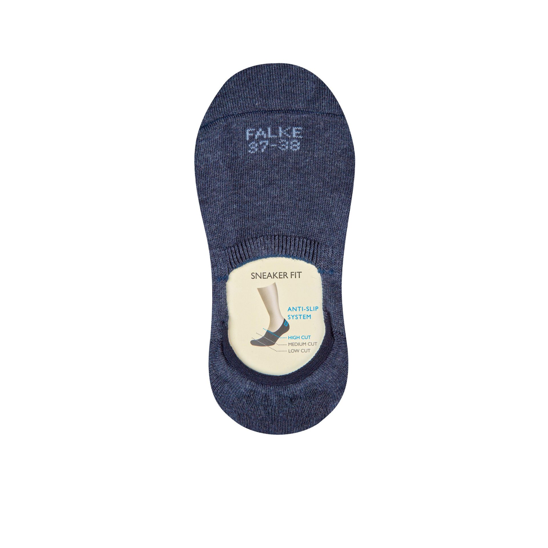 Falke Step High Navy Mel. 235363 blauw