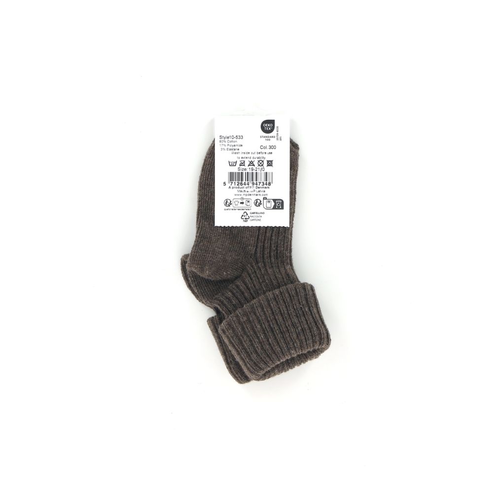 Mp Denmark Cotton Rib Baby Socks 236815 bruin