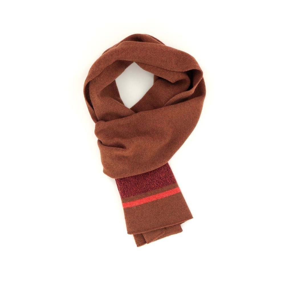 Paul Smith Wool Scarf 236843 cognac