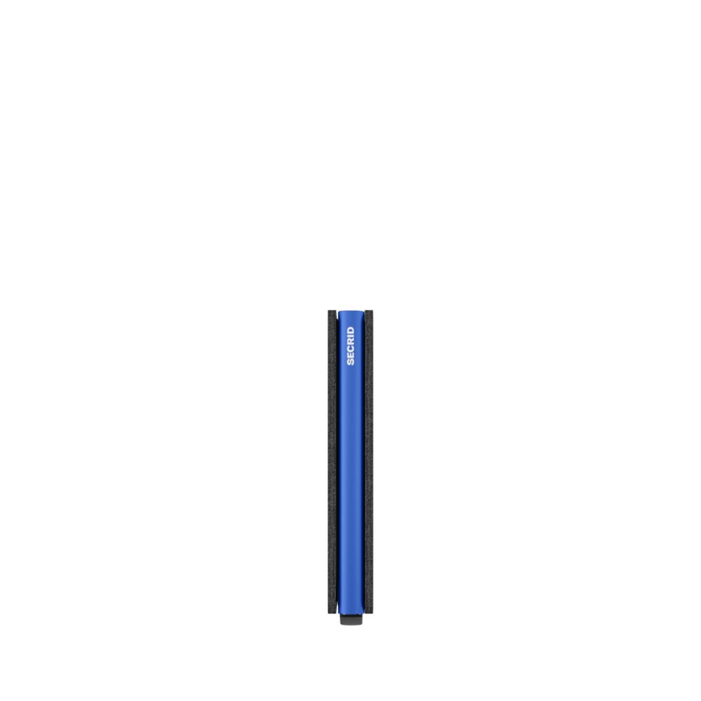 Secrid Slimwallet Matte Black/Blue 238716 zwart