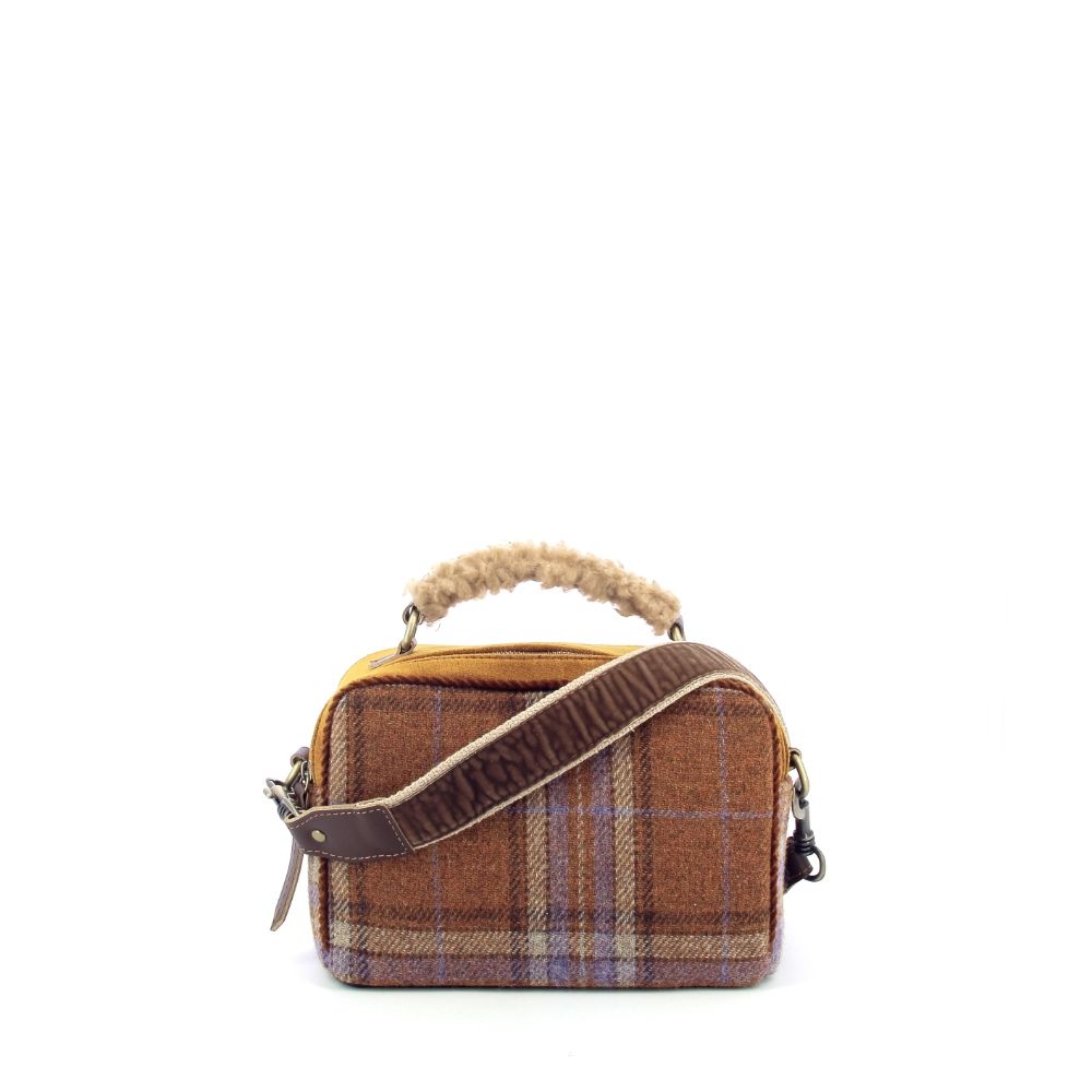 Via Mail Bag Braies Check 239787 cognac