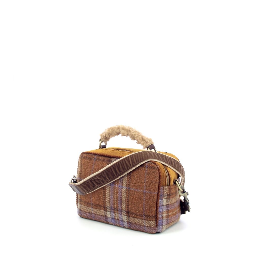 Via Mail Bag Braies Check 239787 cognac