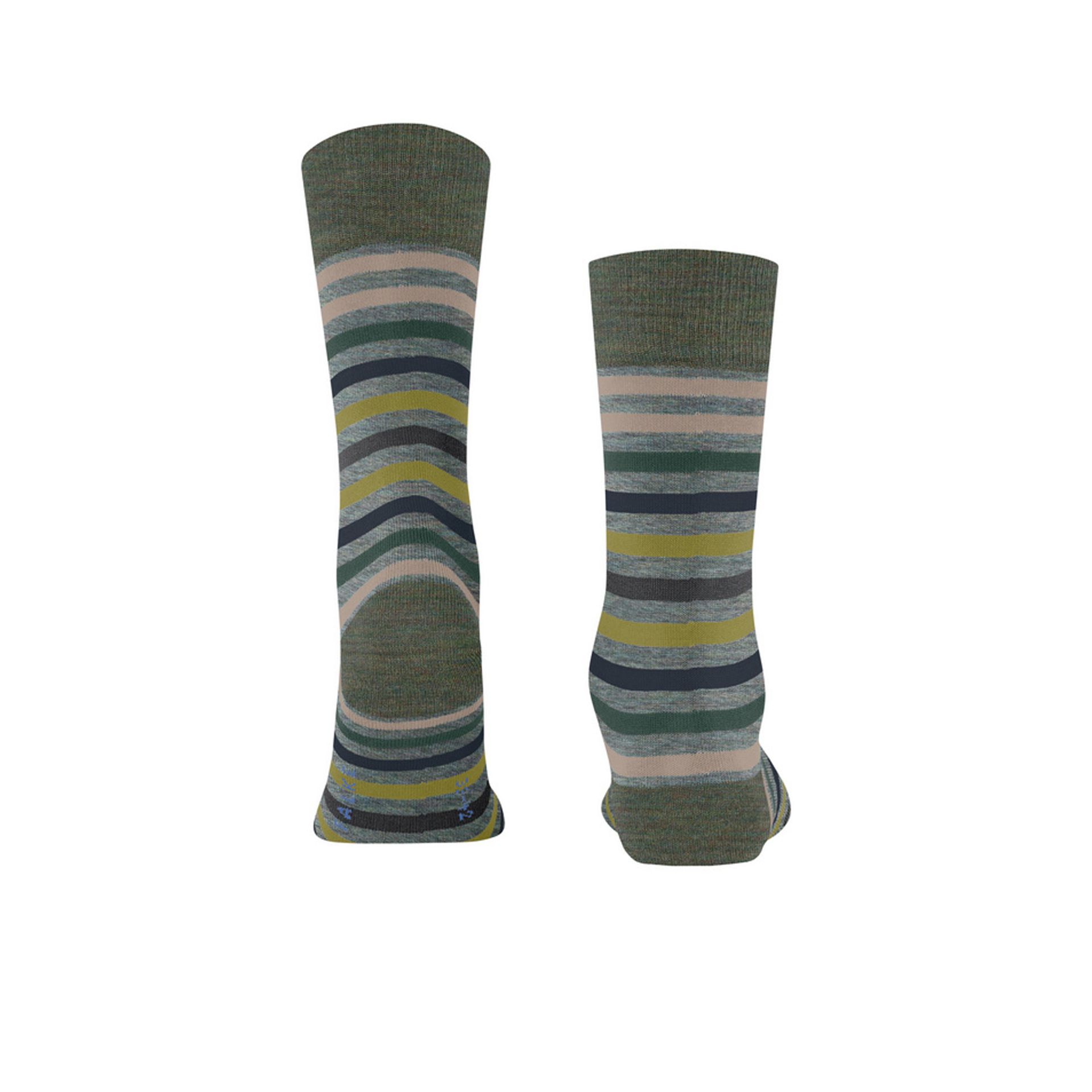 Falke Tinted Stripe Smoke Blue 240153 groen