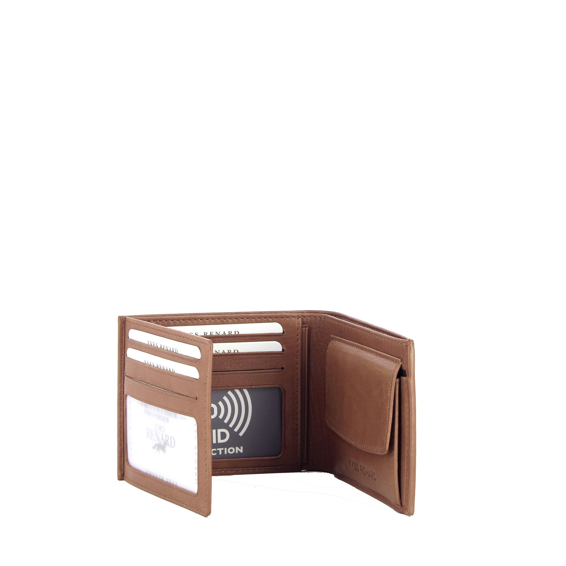 Yves Renard Portefeuilles 246381 cognac