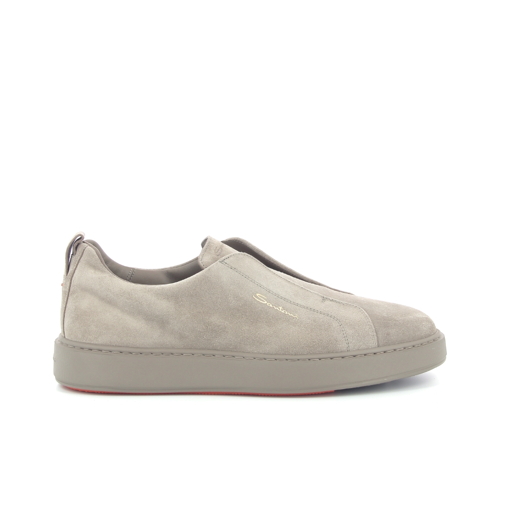 Santoni Sneaker Taupe bij Van Loock