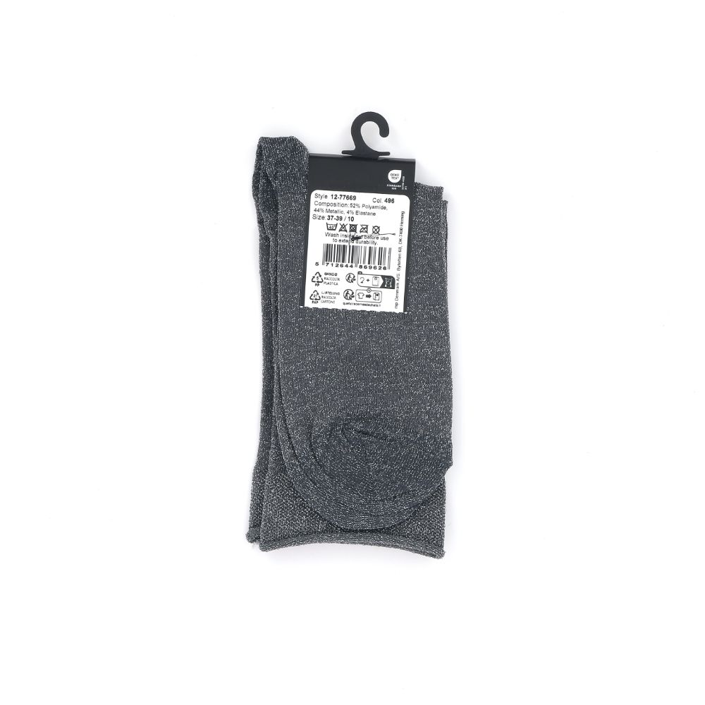 Mp Denmark Pernille Glitter Socks 247419 grijs