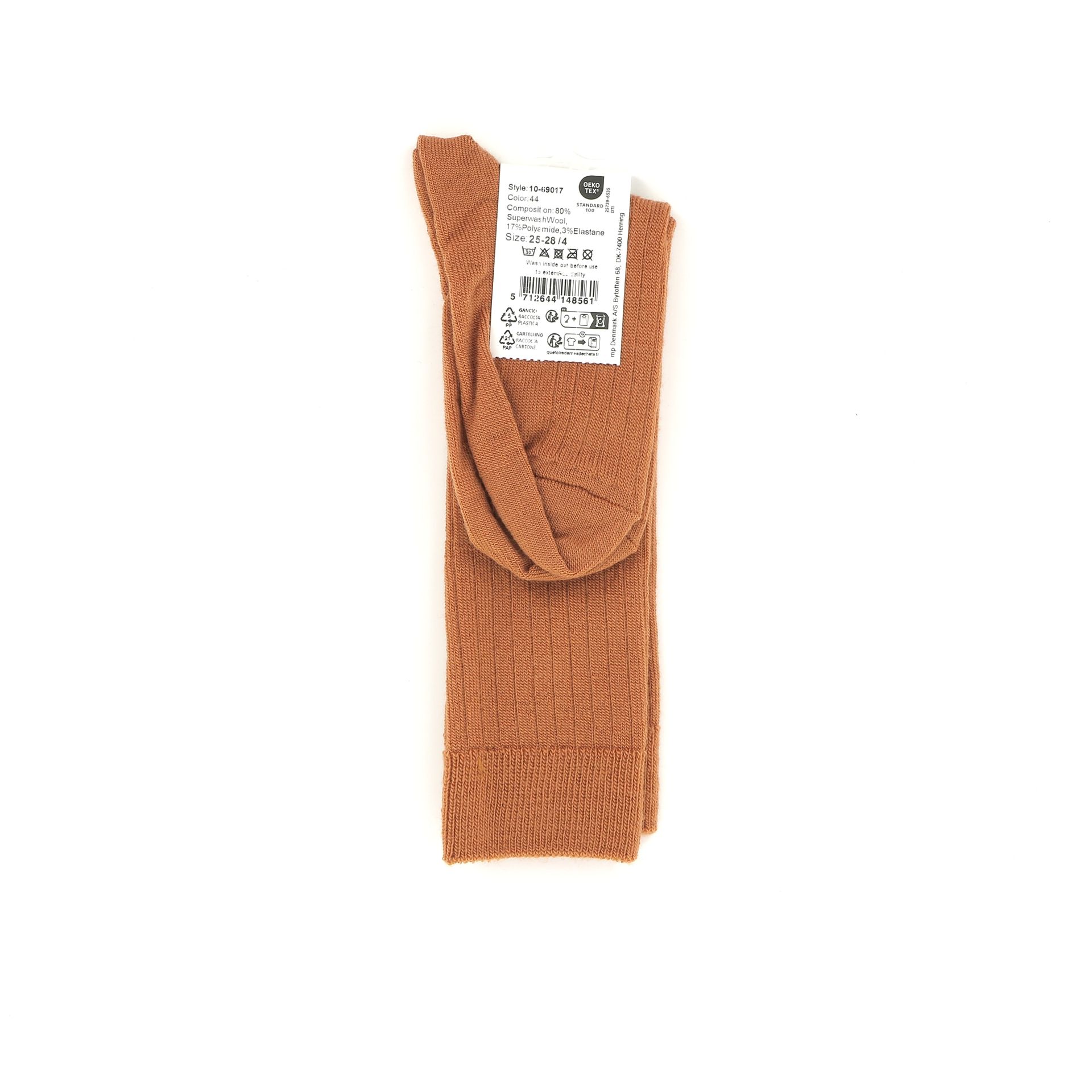 Mp Denmark Kneesock Wool Rib 247435 geel