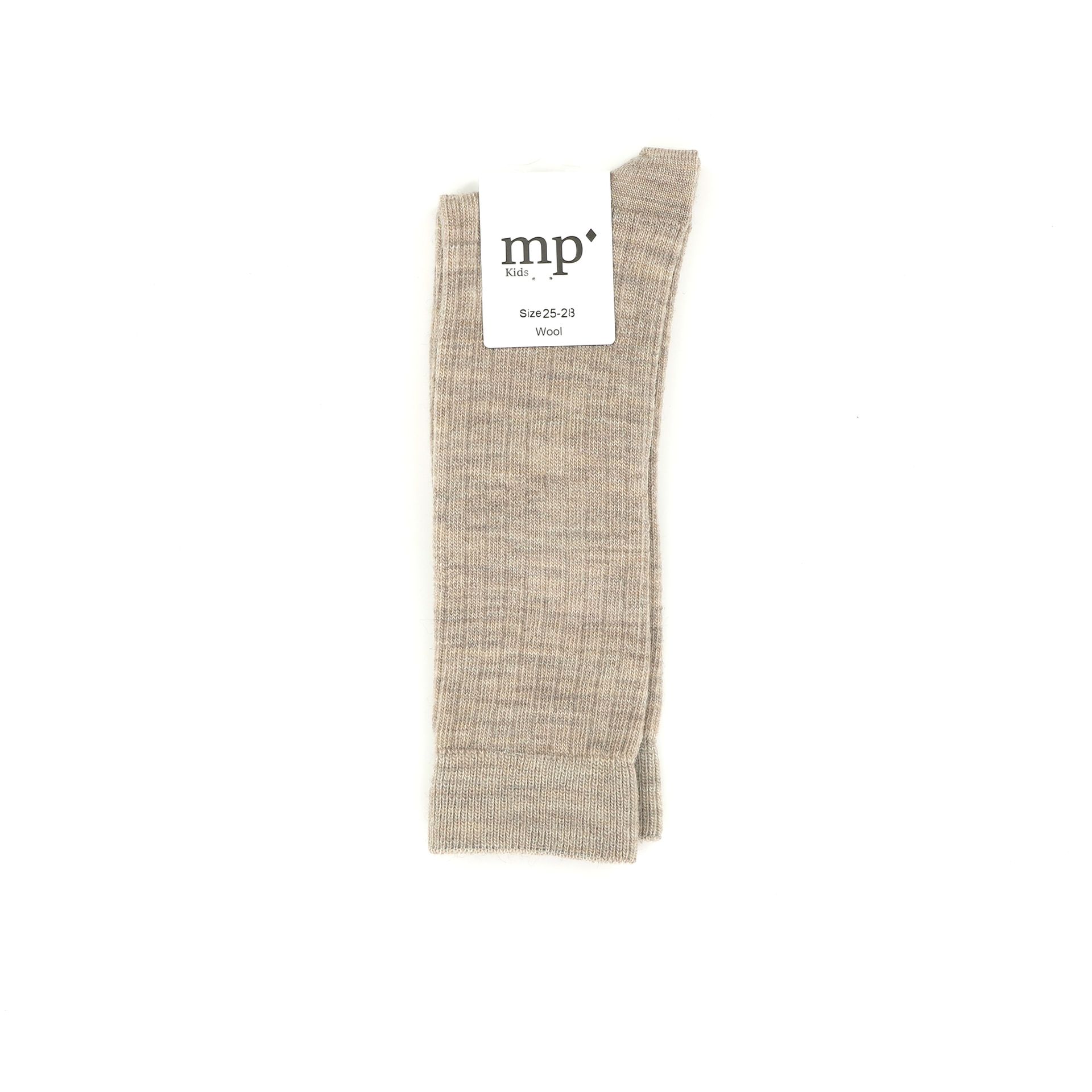 Mp Denmark Kneesock Wool Rib 247436 beige