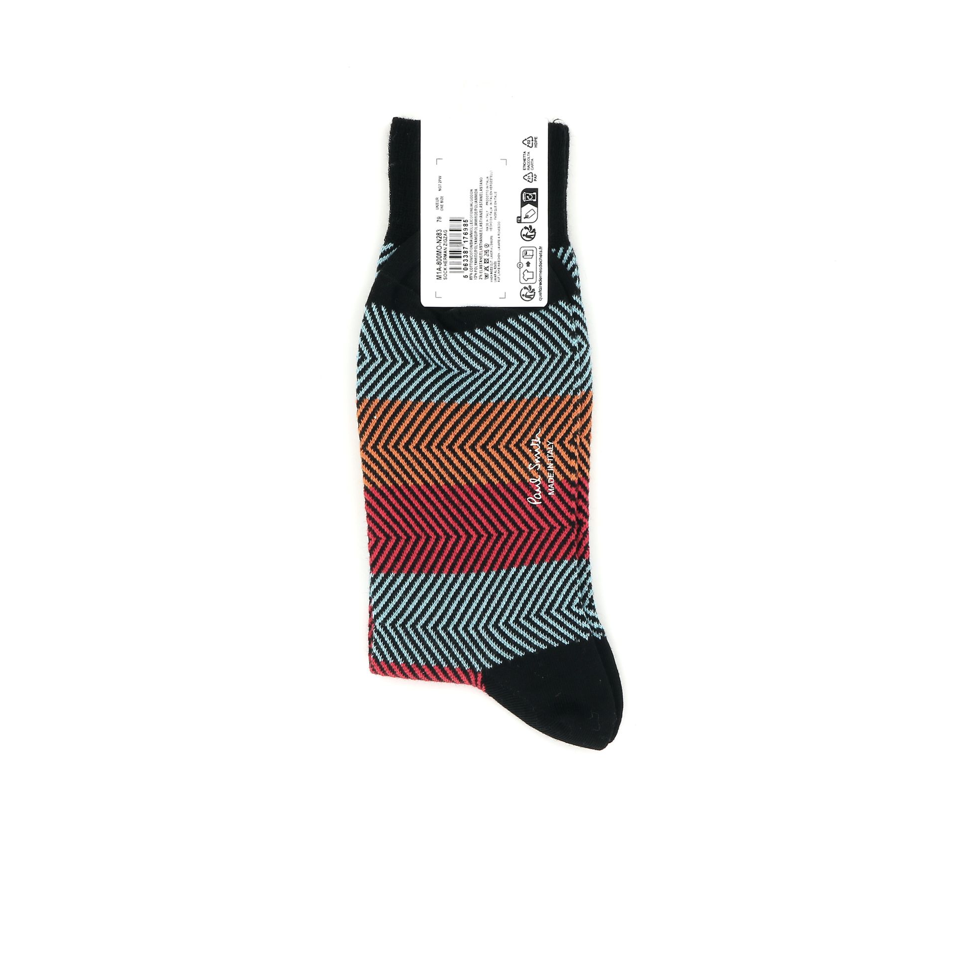 Paul Smith Herman Zigzag socks 247456 zwart