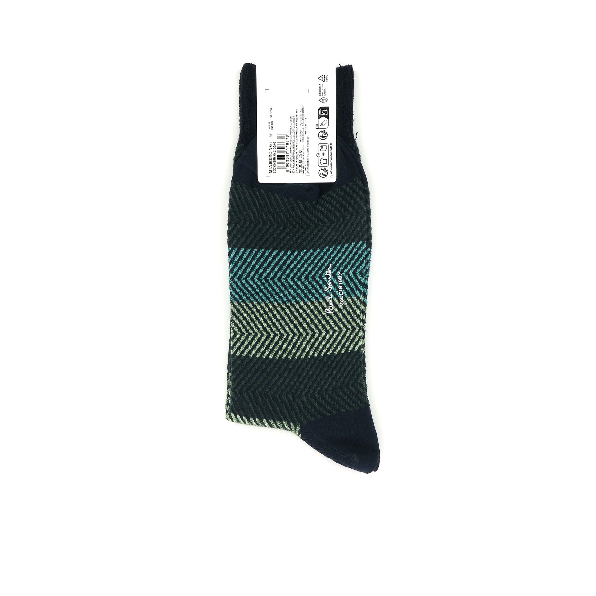 Paul Smith Herman Zigzag socks 247457 blauw