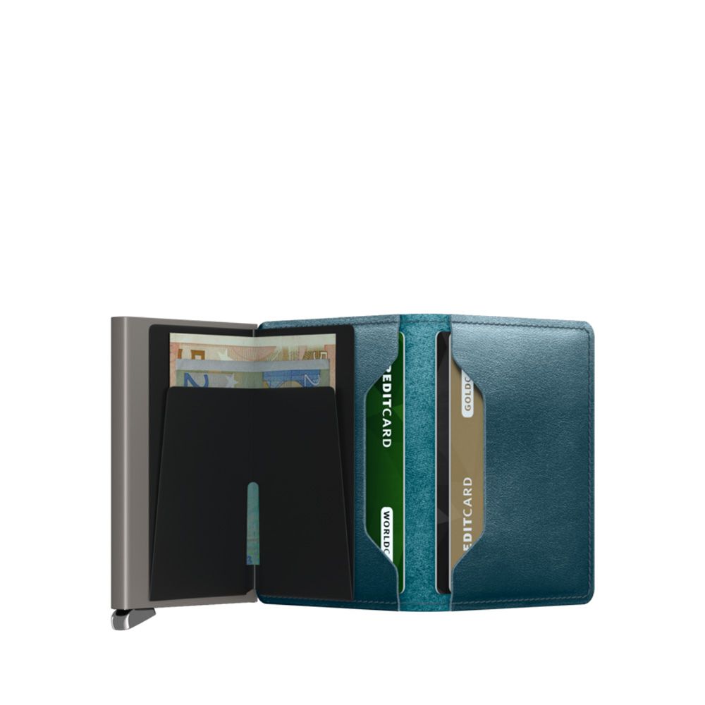 Secrid Slimwallet Teal Dusk Premium 249963 blauw