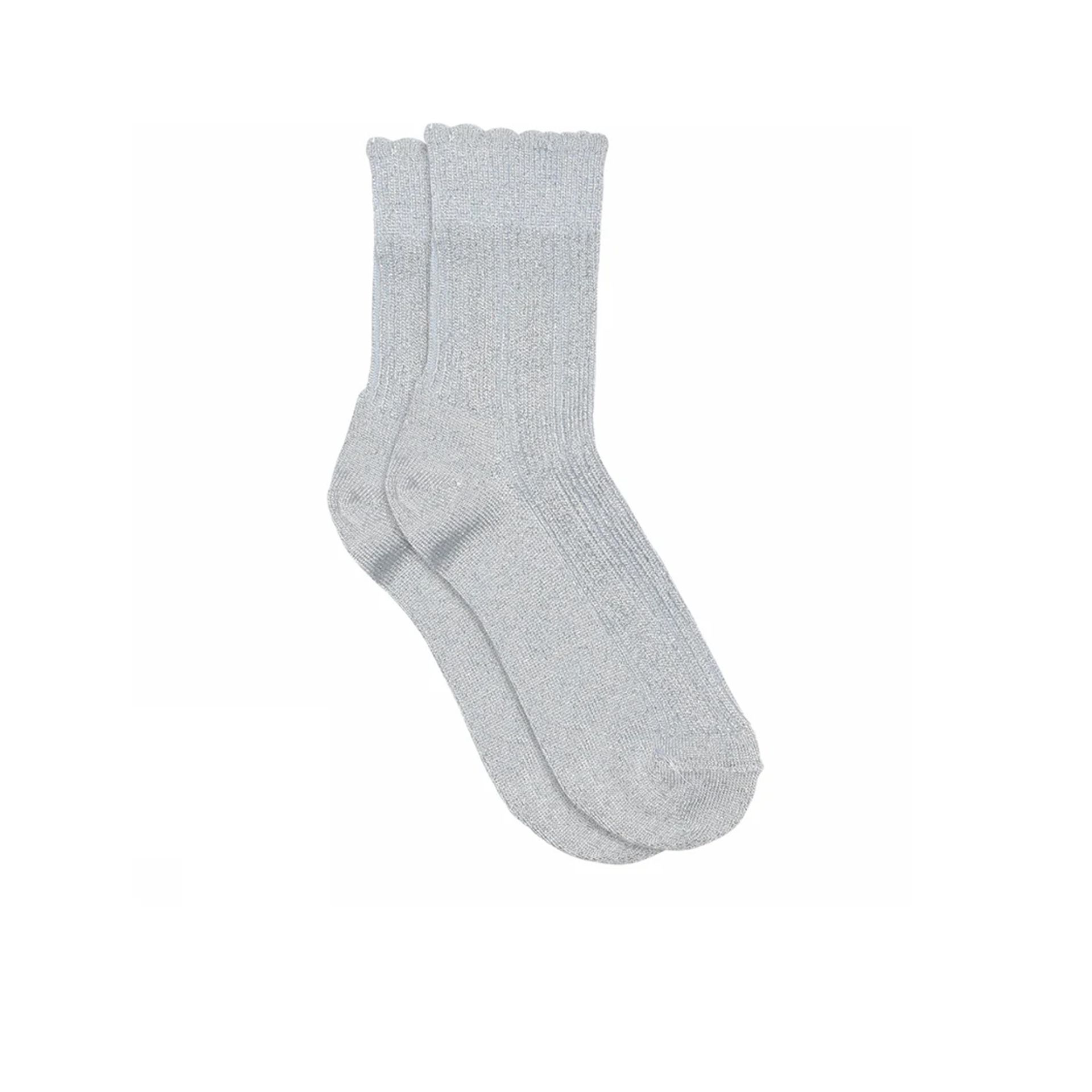 Mp Denmark Celosia Glitter Socks Ice Heather 251298 blauw