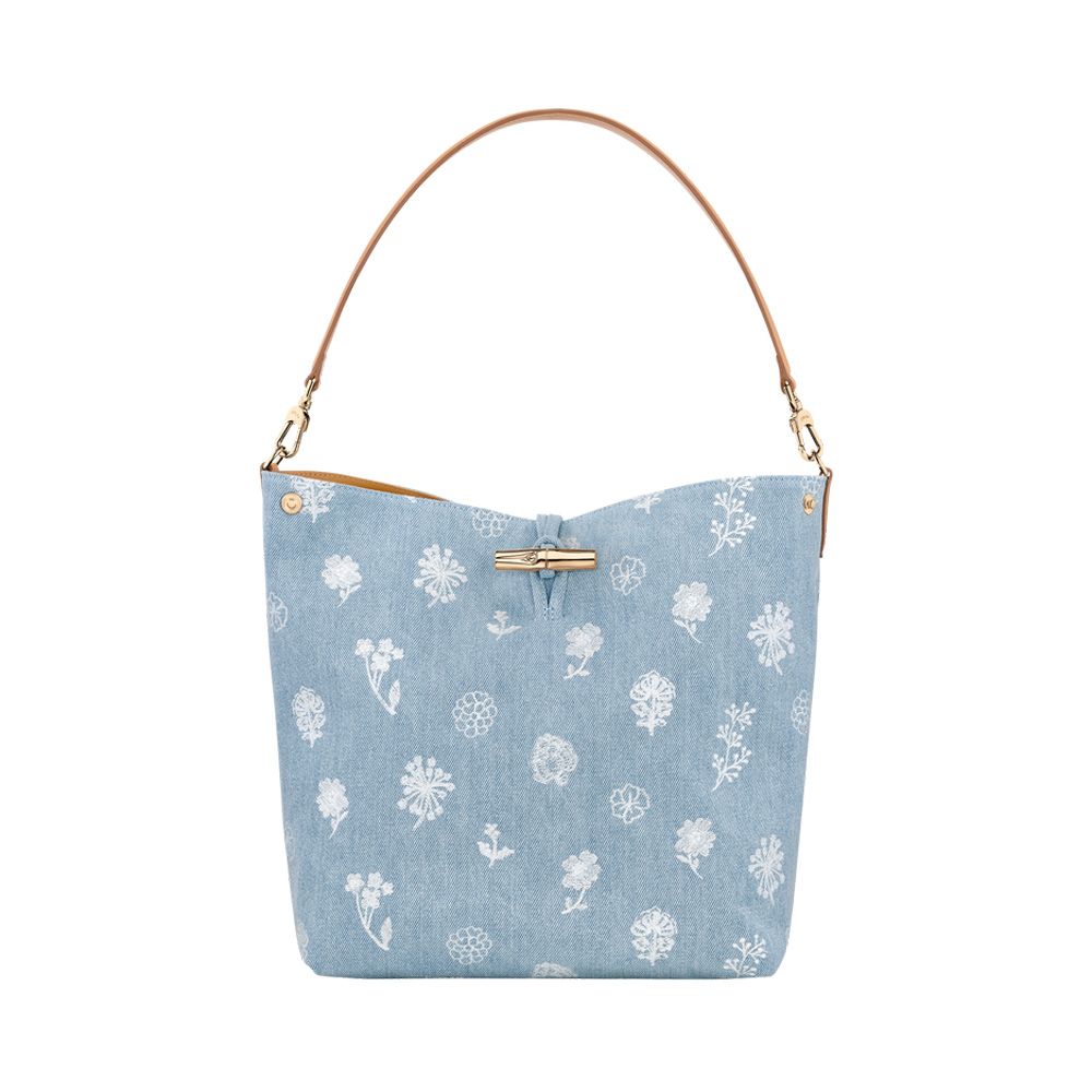 Longchamp Le Roseau Denim M 251415 blauw