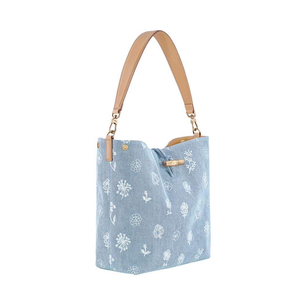 Longchamp Le Roseau Denim M 251415 blauw