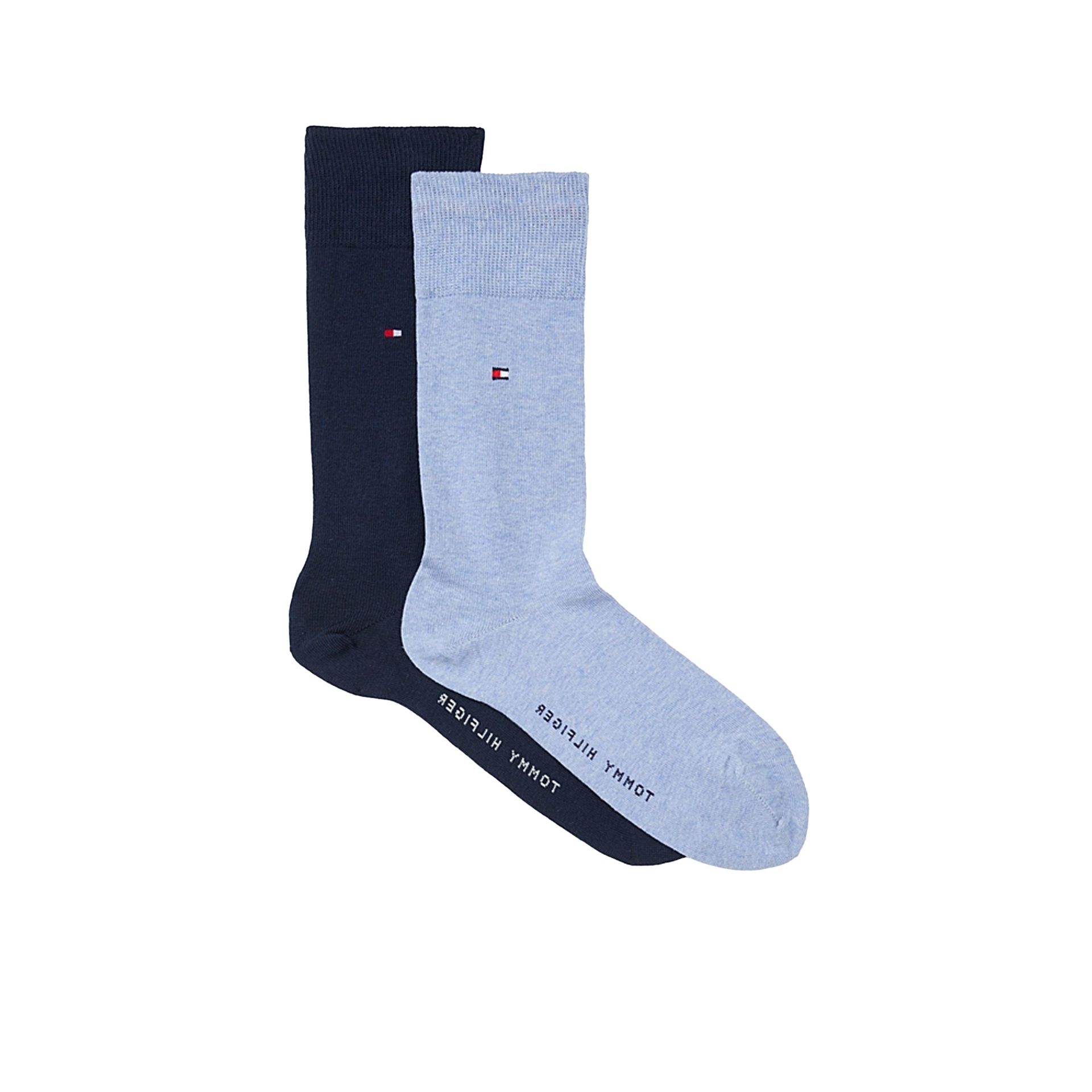 Tommy Hilfiger Sokken 2-pack Light Blue Melange 252329 blauw