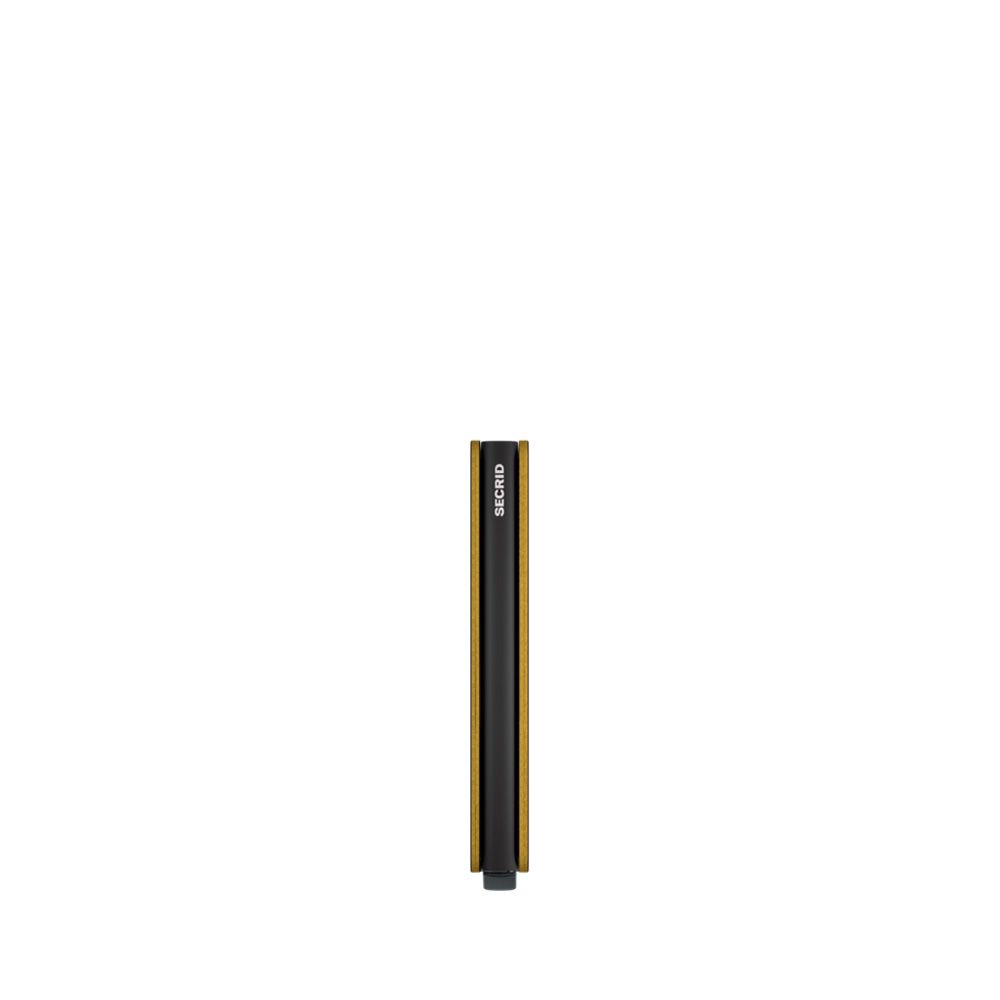 Secrid Slimwallet Matte Black/Ochre 253506 zwart