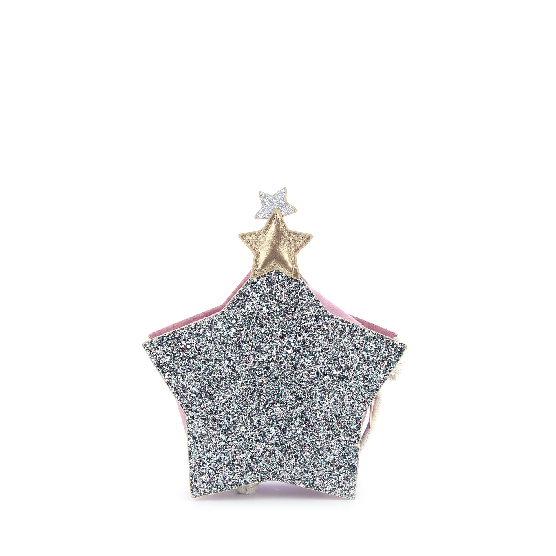 Mimi & Lula Sparkly glitter star bag 253525 grijs