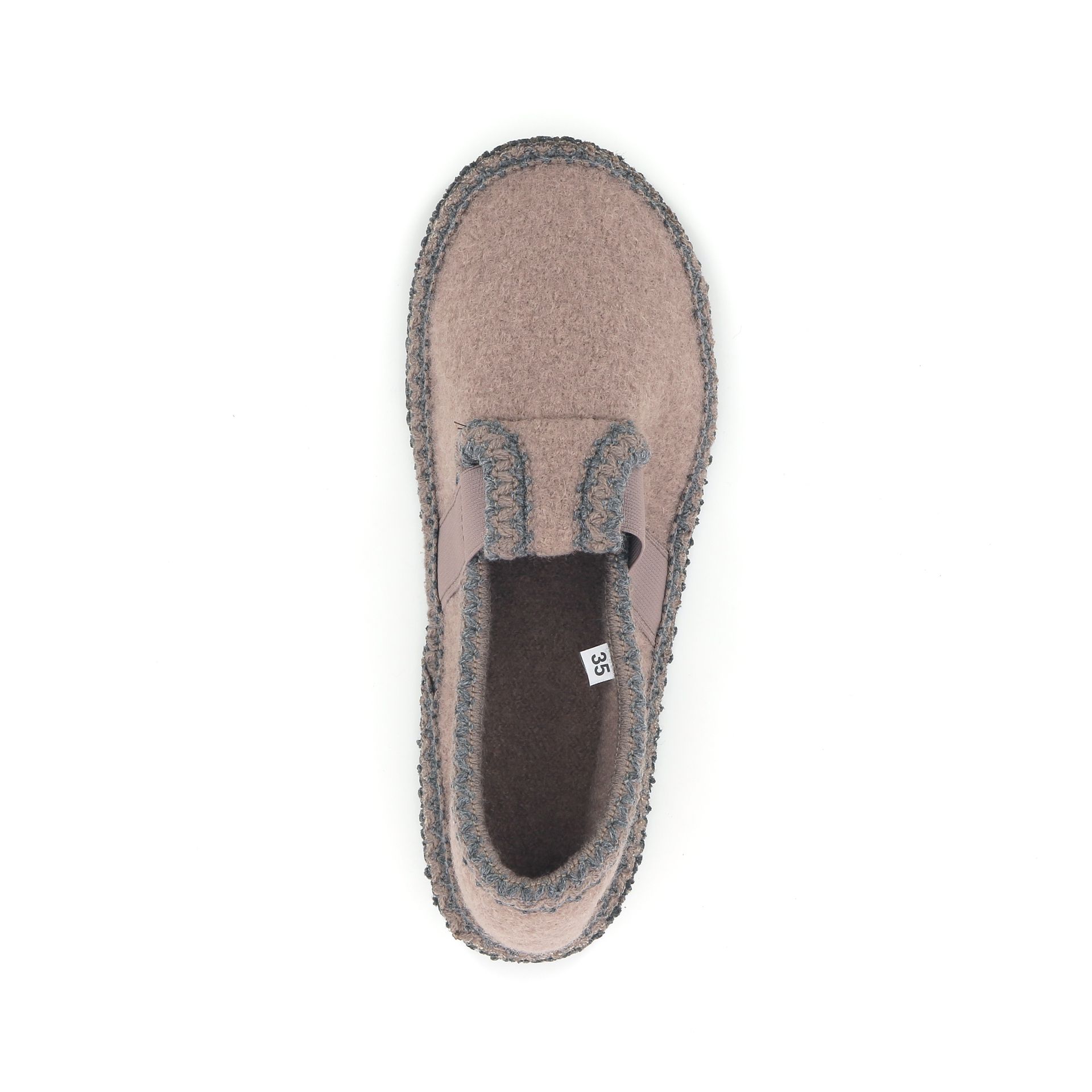 Kitzbuhel Pantoffel 253816 taupe