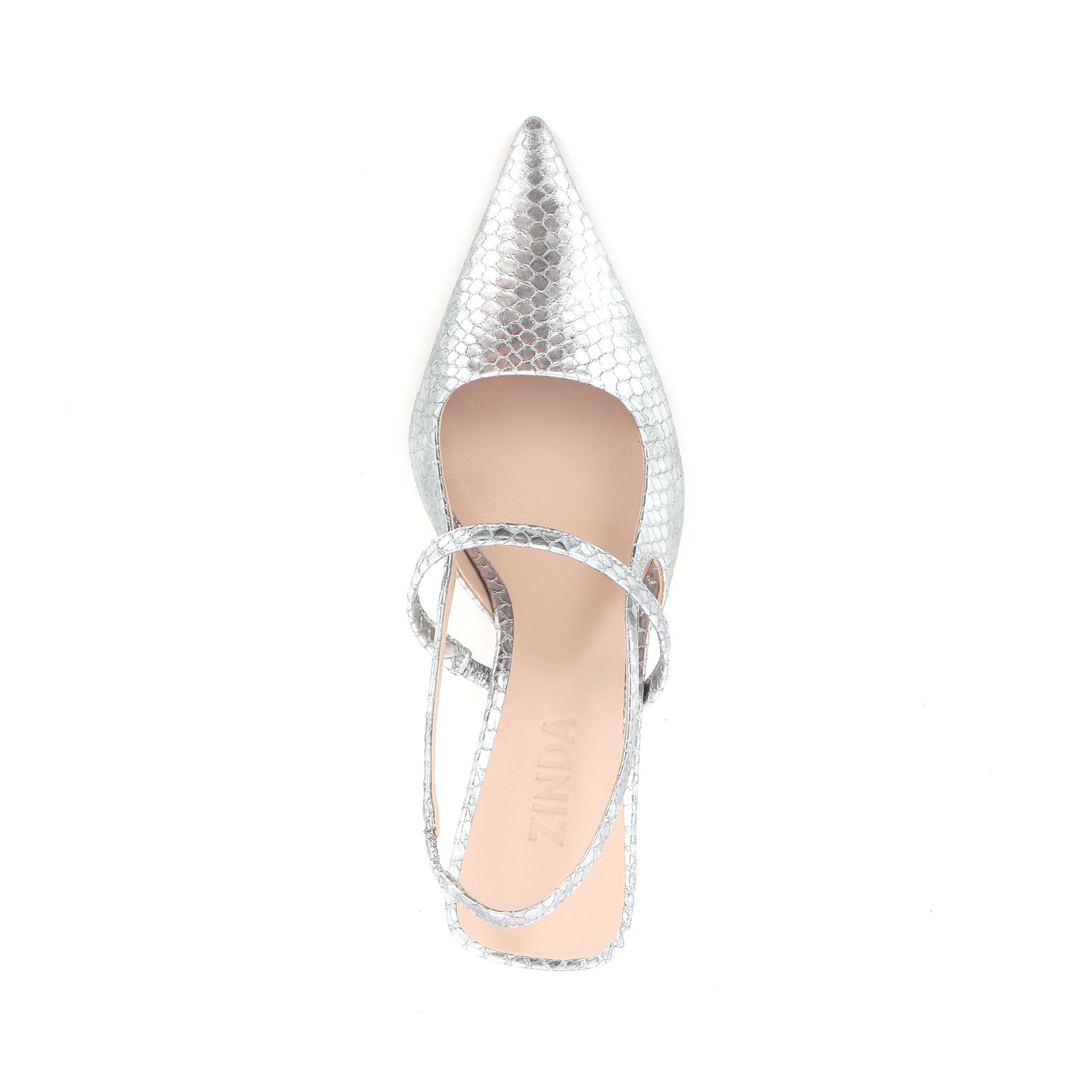 Zinda Slingback 253953 zilver