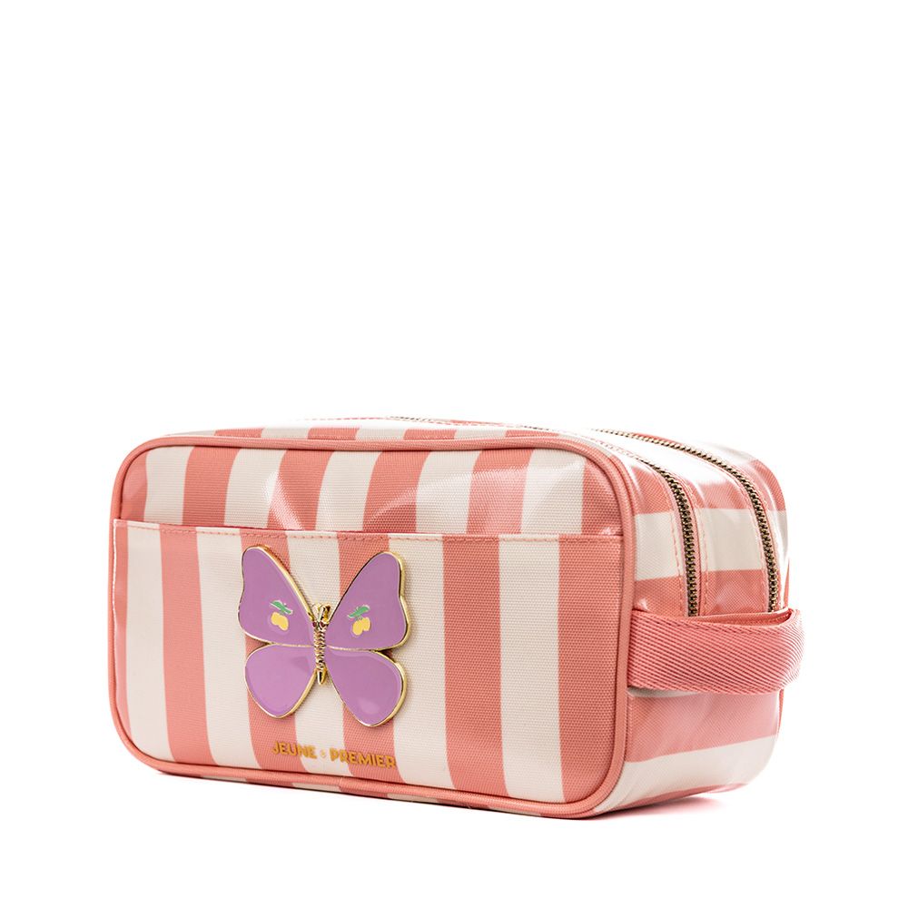 Jeune Premier Butterfly Stripe Travel Pouch 254924 roze