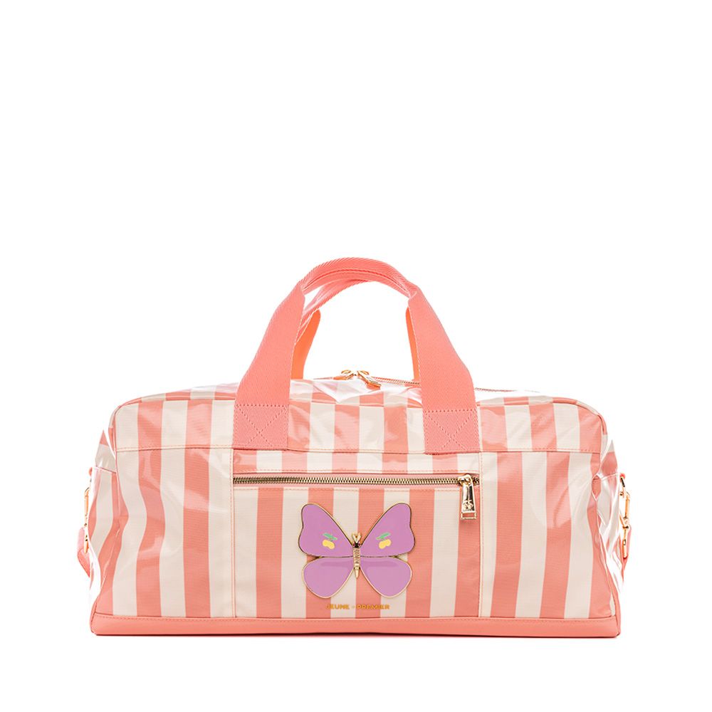 Jeune Premier Butterfly Stripe Caroline Weekend Bag 254926 beige