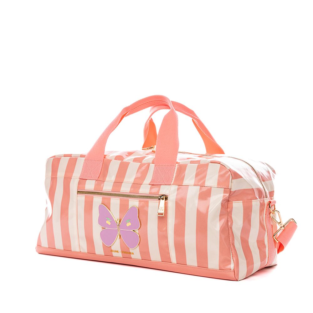 Jeune Premier Butterfly Stripe Caroline Weekend Bag 254926 beige