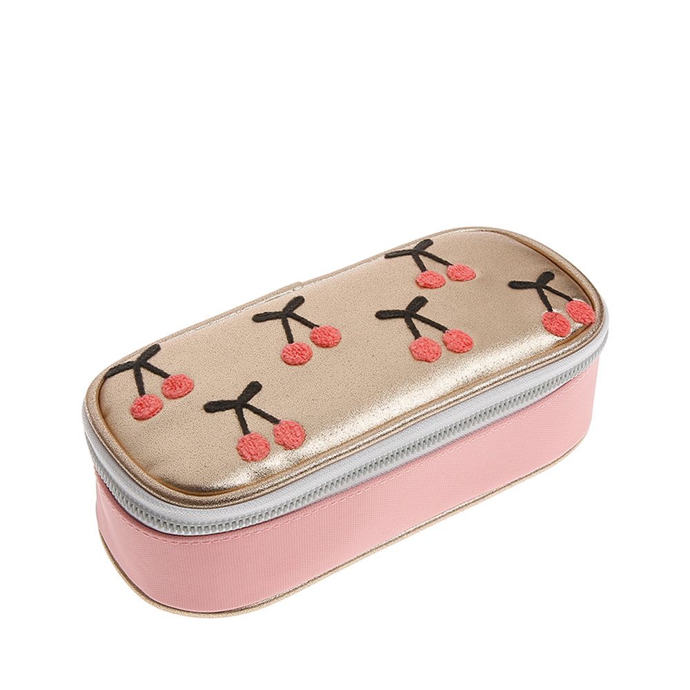Jeune Premier Cherry Pompon Pencil Box 254964 roze