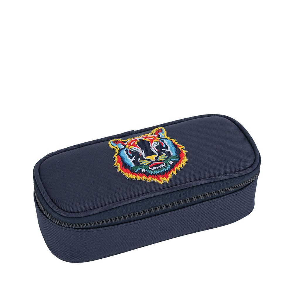 Jeune Premier Tiger Navy Pencil Box 255006 blauw