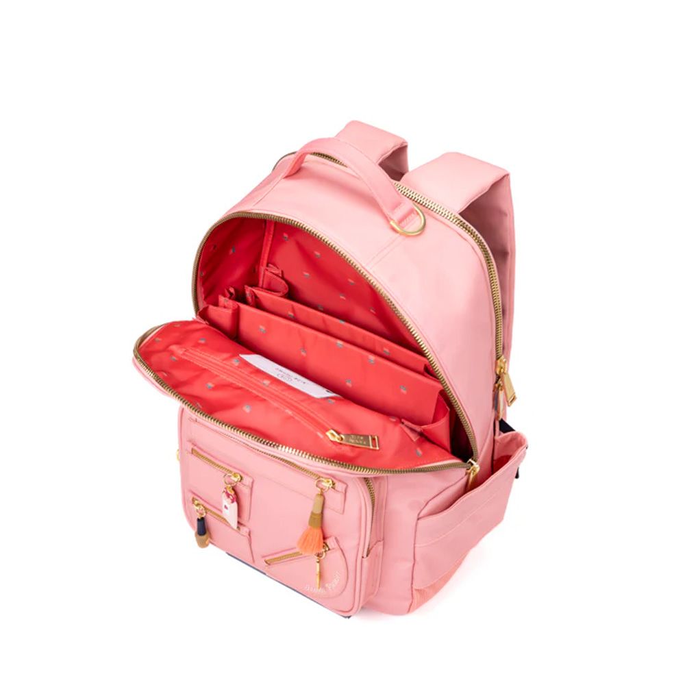 Jeune Premier Smiley Cherry Red Organiser Backpack Bobbie 255009 roze