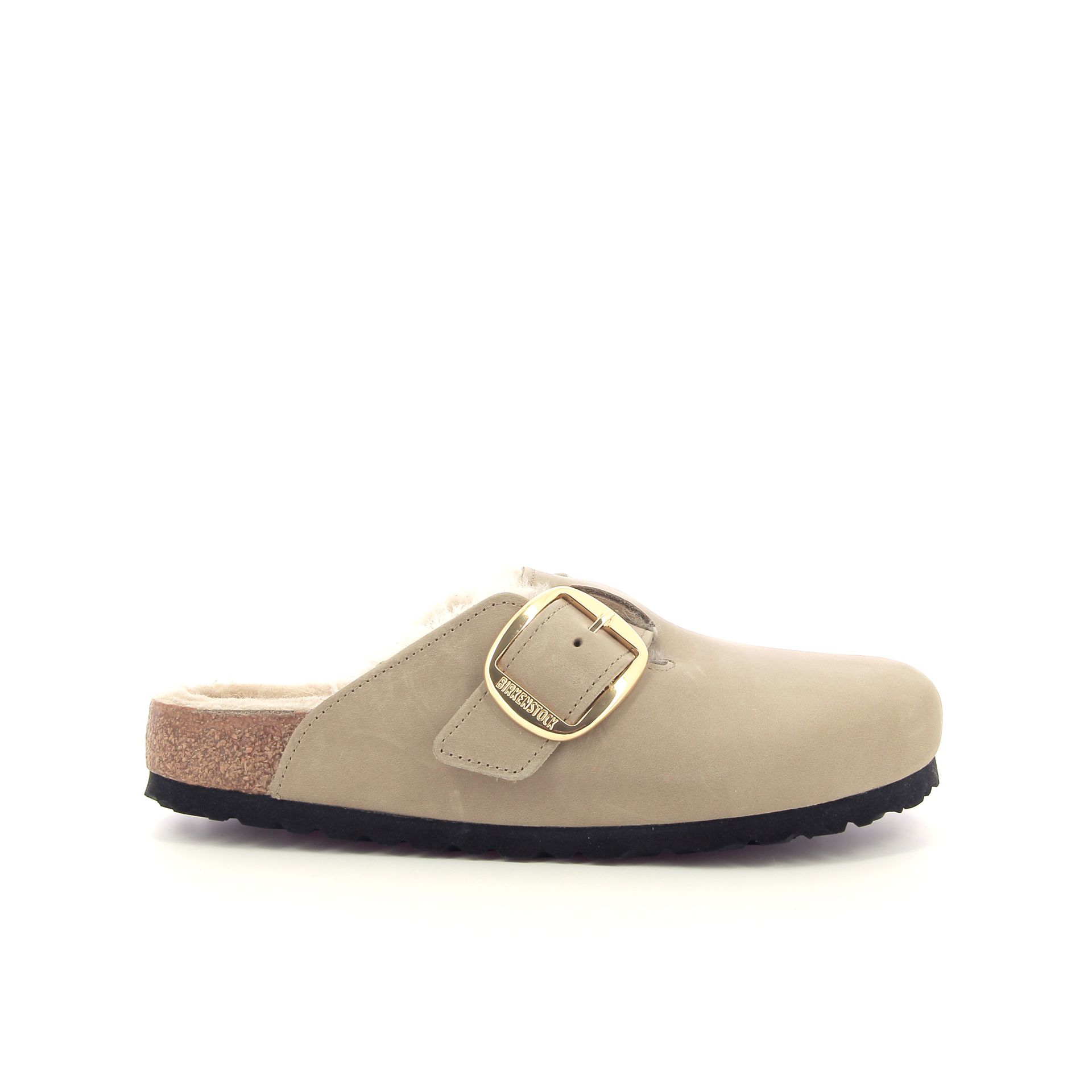 Birkenstock Boston Shearling Big Buckle 256698 taupe