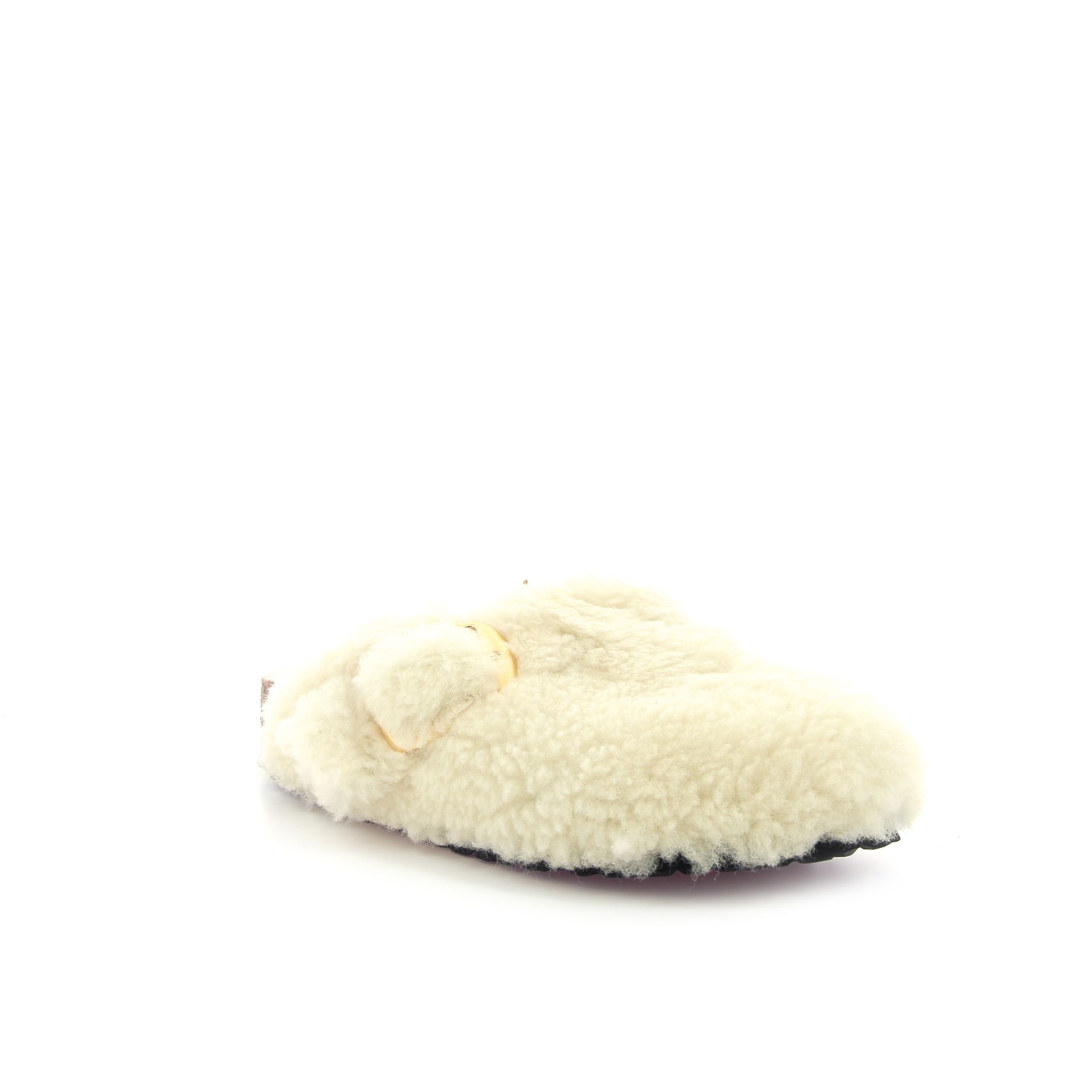 Birkenstock Boston Big Buckle Fur 256704 beige